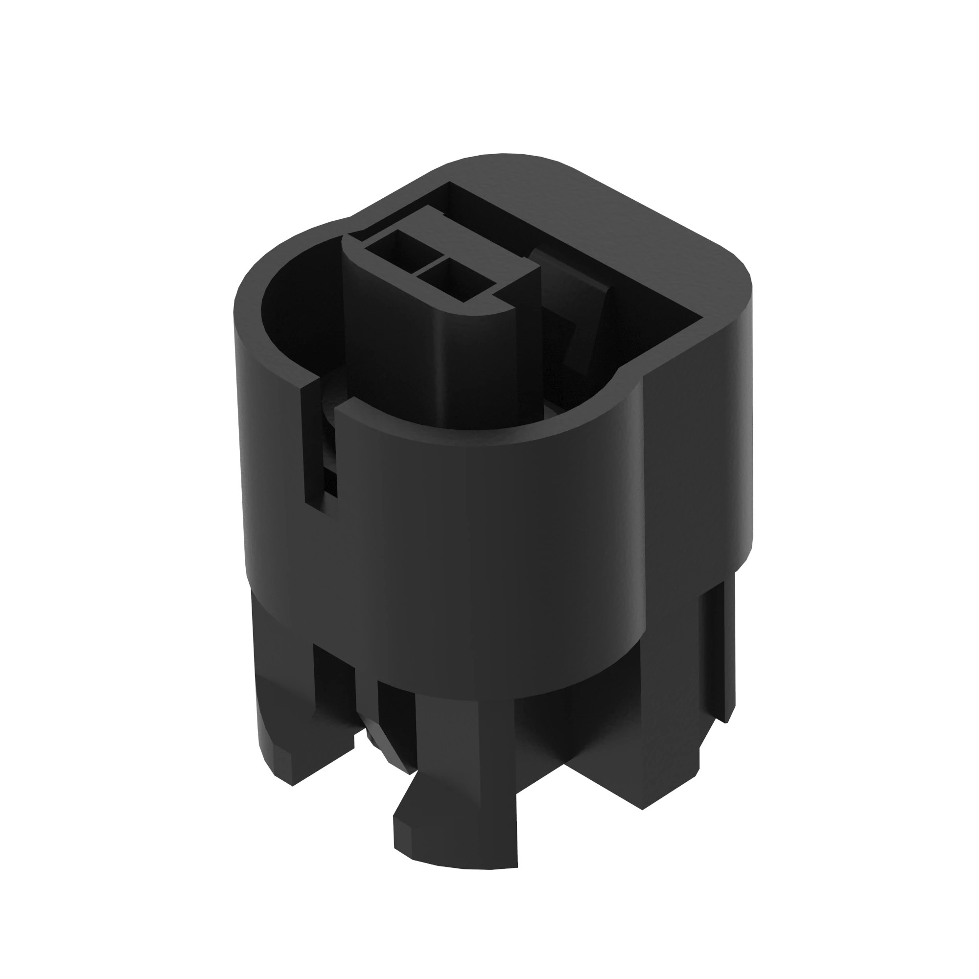 John Deere Black External Electrical Connector Housing, 2 Cavities - 57M8601