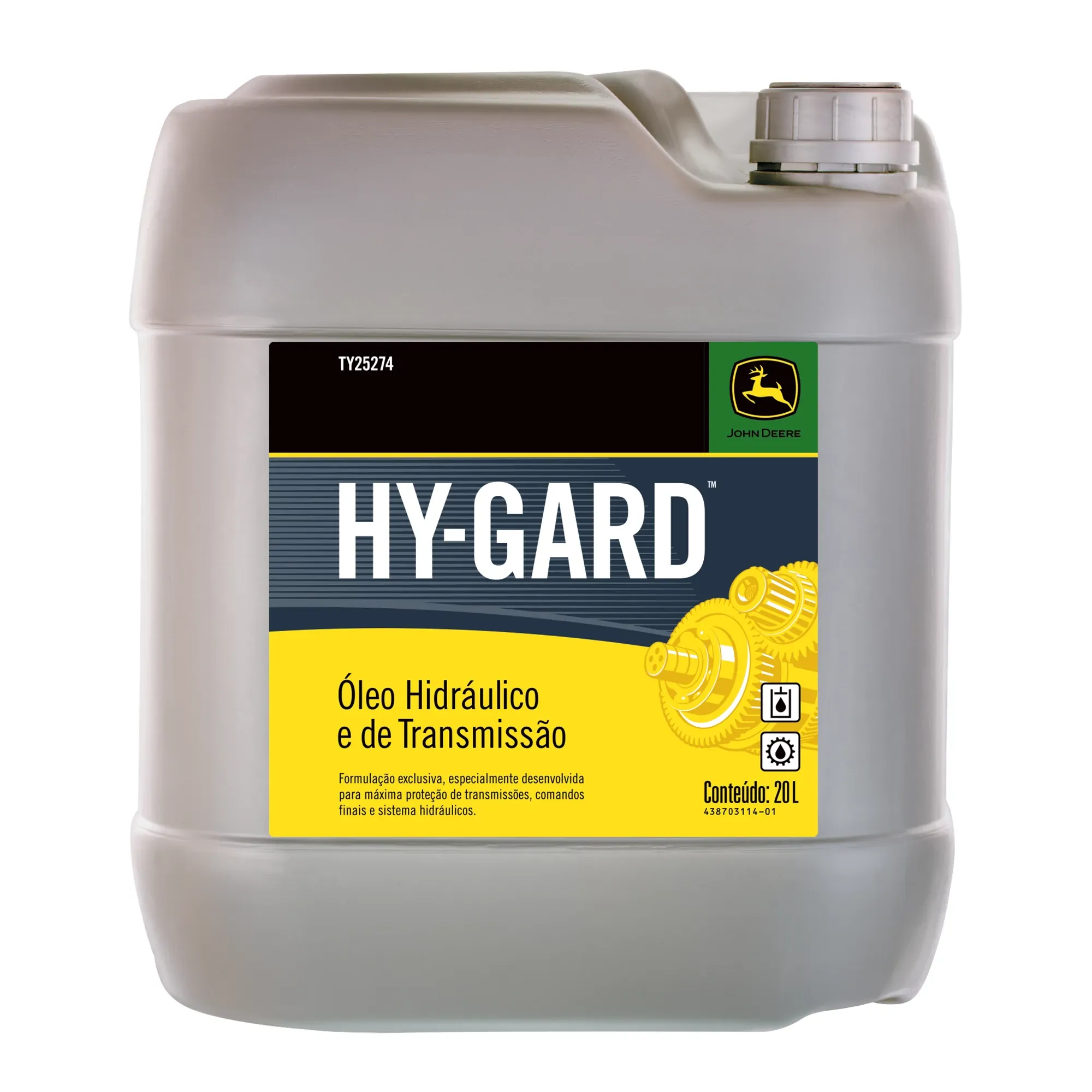 John Deere Hydraulic and Transmission Oil, Hy-Gard™, 20 Liter (5.28 Gallon) - TY25274