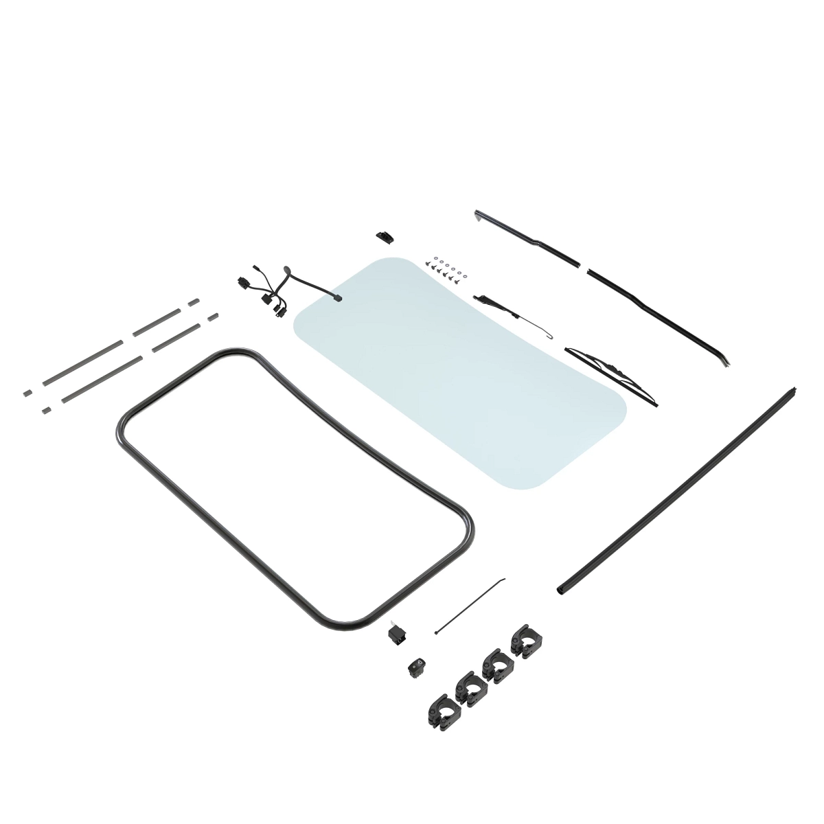 Windshield Kit, Glass (Mduv) MY18 R