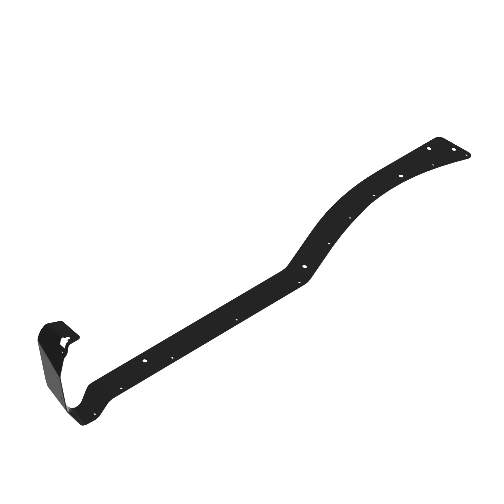 John Deere Left Side Flat Rubber Mud Shielding Bracket - L224806