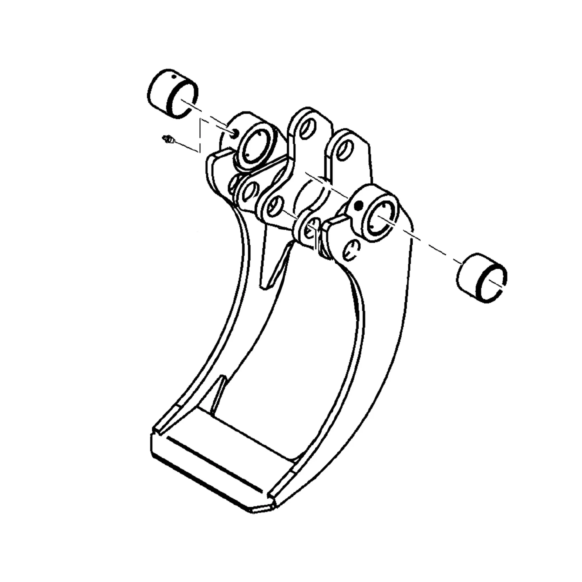 John Deere Grapple Jaw with Bushings - F067553