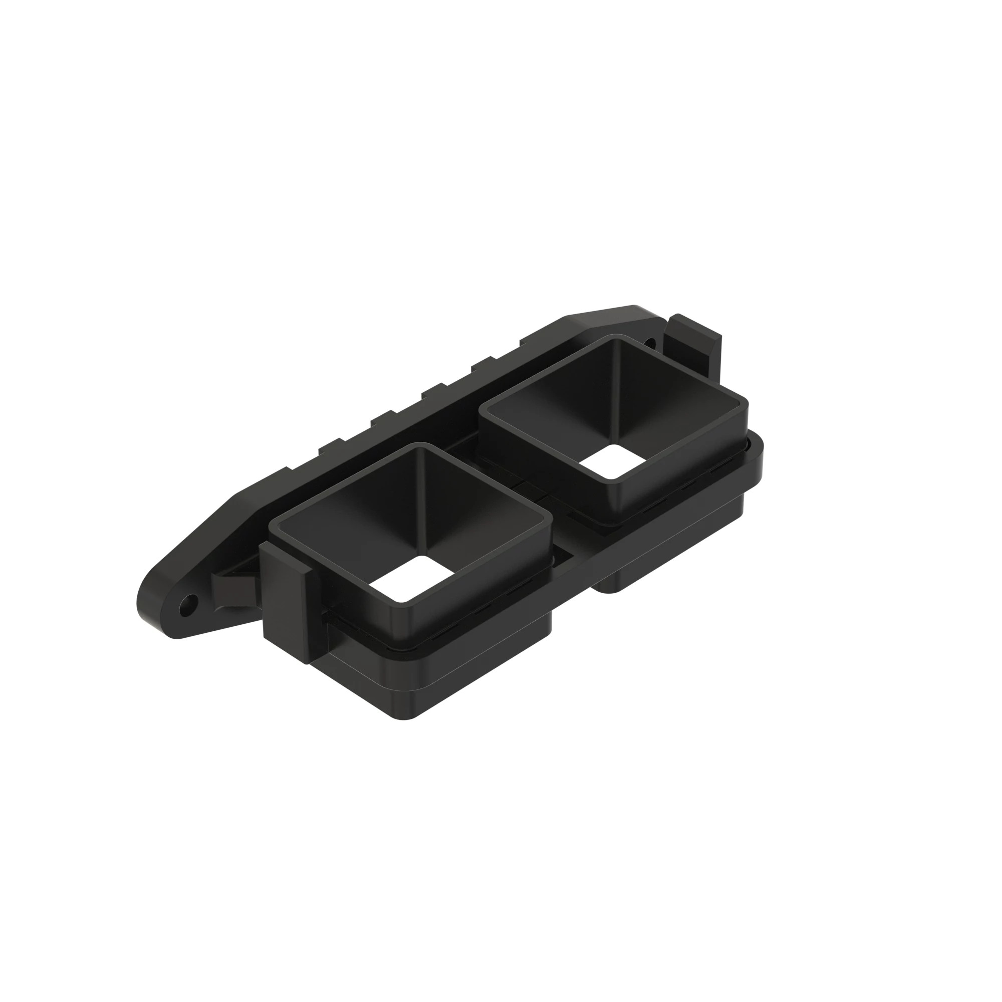 ACCY DEUTSCH DRB DBL FLANGE BLK PLS