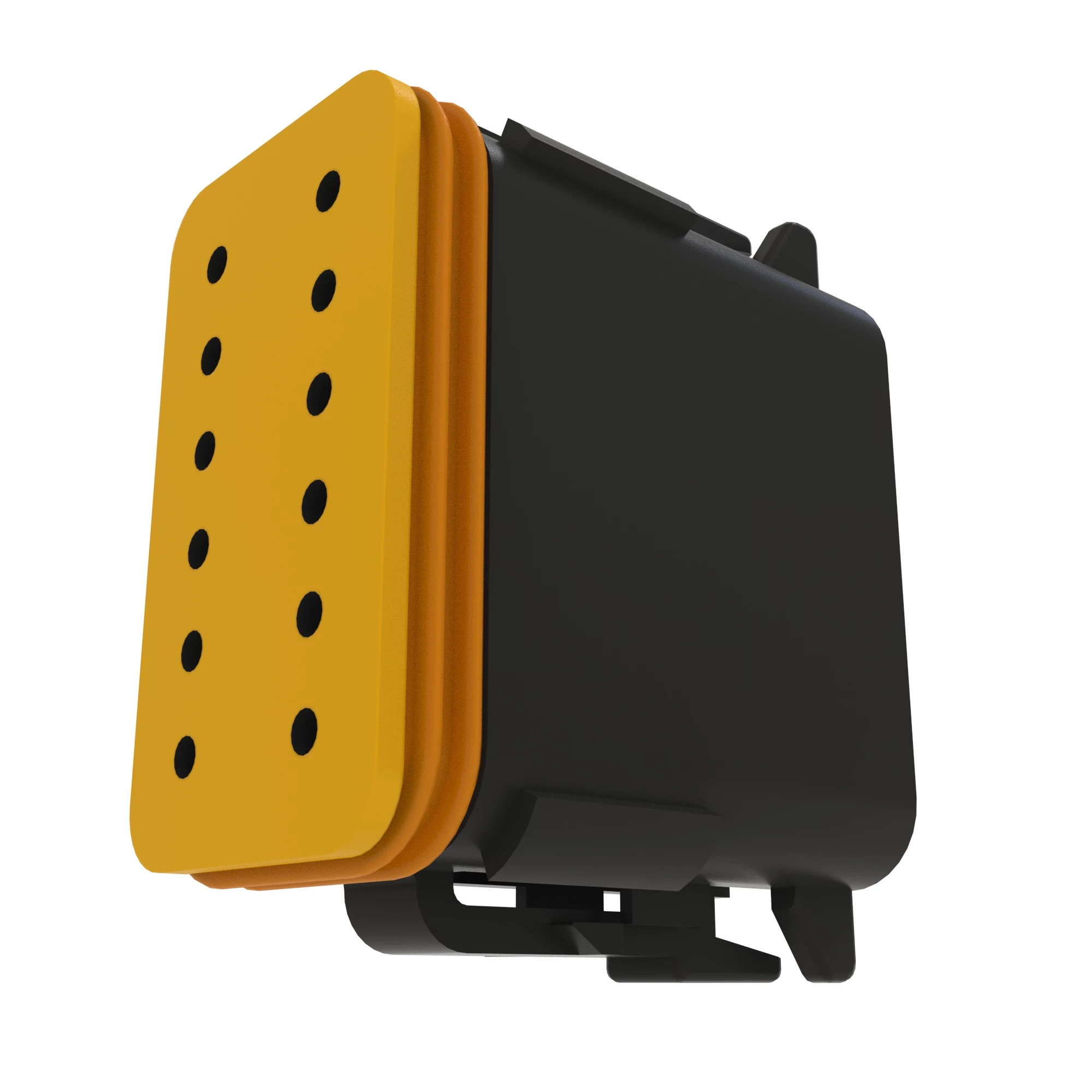 John Deere Gray Internal Electrical Connector Housing, 12 Cavities - 57M8636