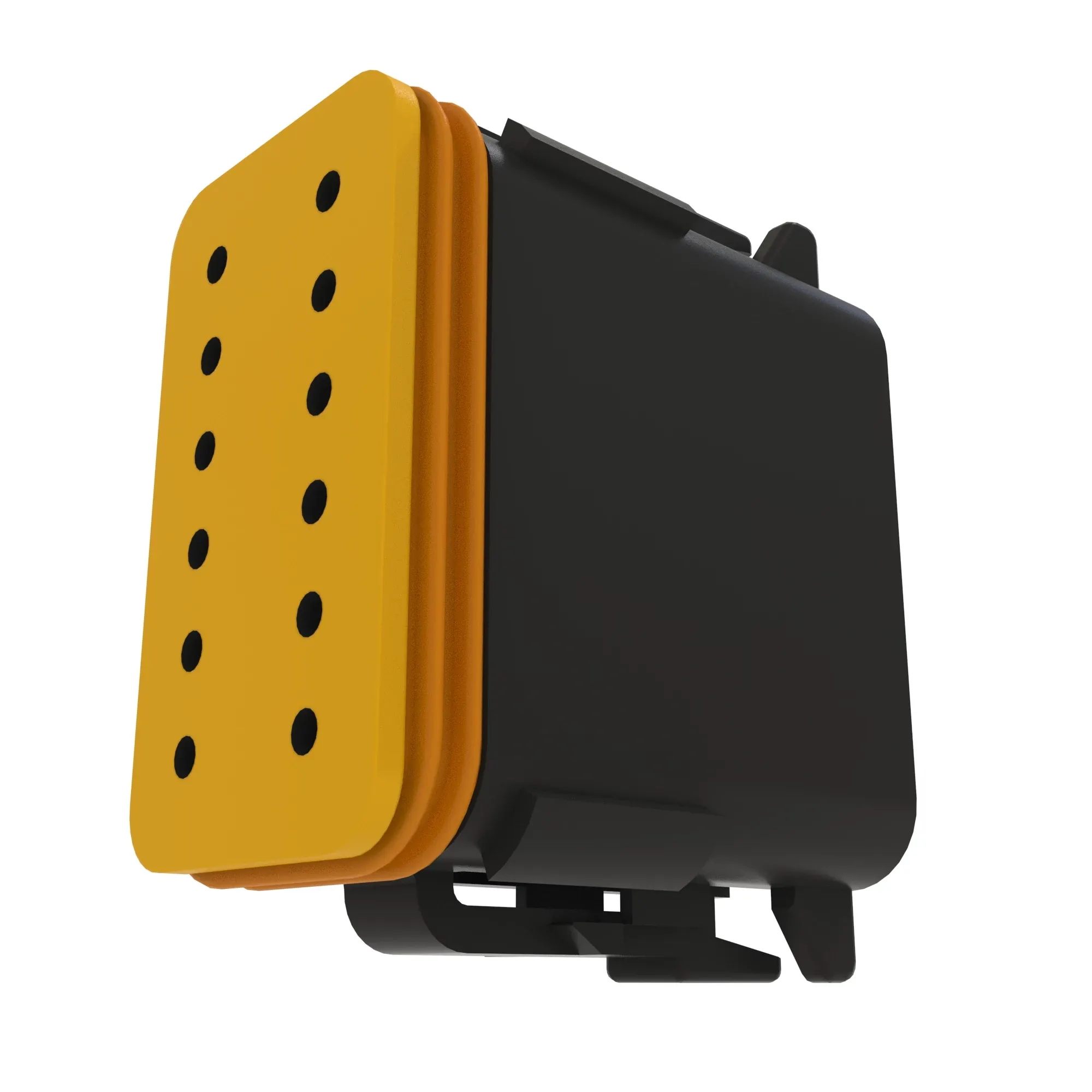 John Deere Gray Internal Electrical Connector Housing, 12 Cavities - 57M8636