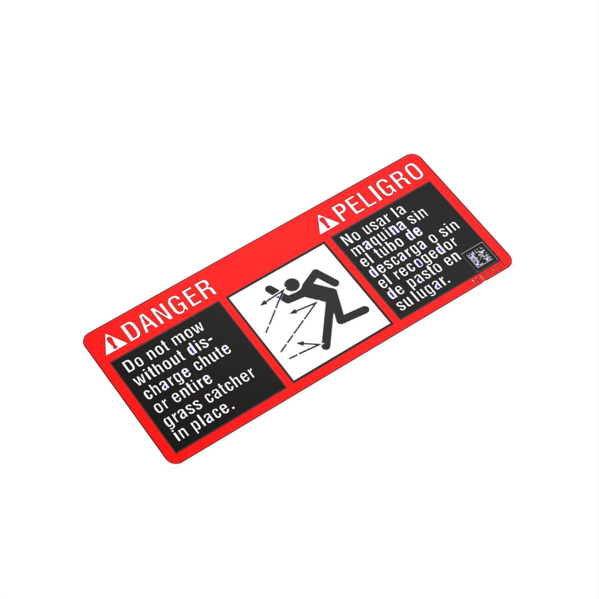 John Deere Danger Sign Label - M137637
