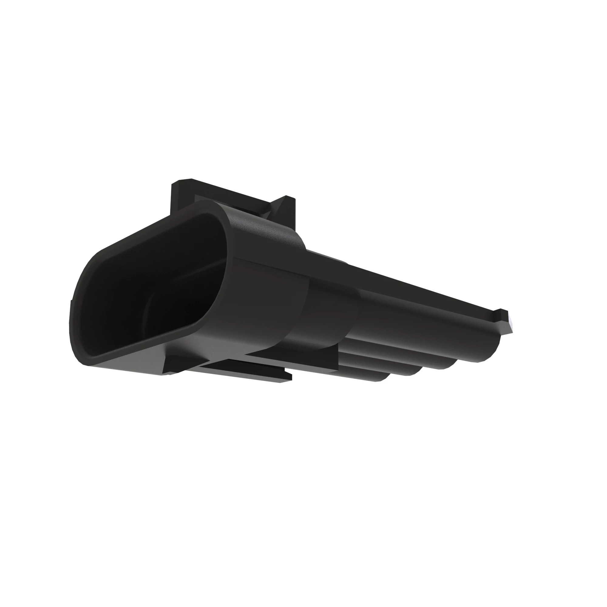 CONN DELPHI MP150 4W MS BLK PLSTC