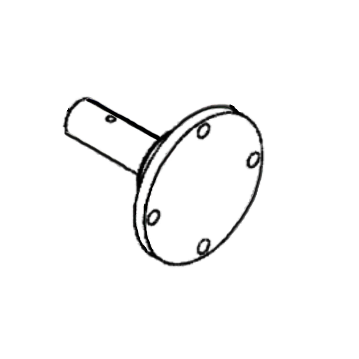 John Deere Rear Attachment Hub Rubber Roller Bearing - 5NS90340010