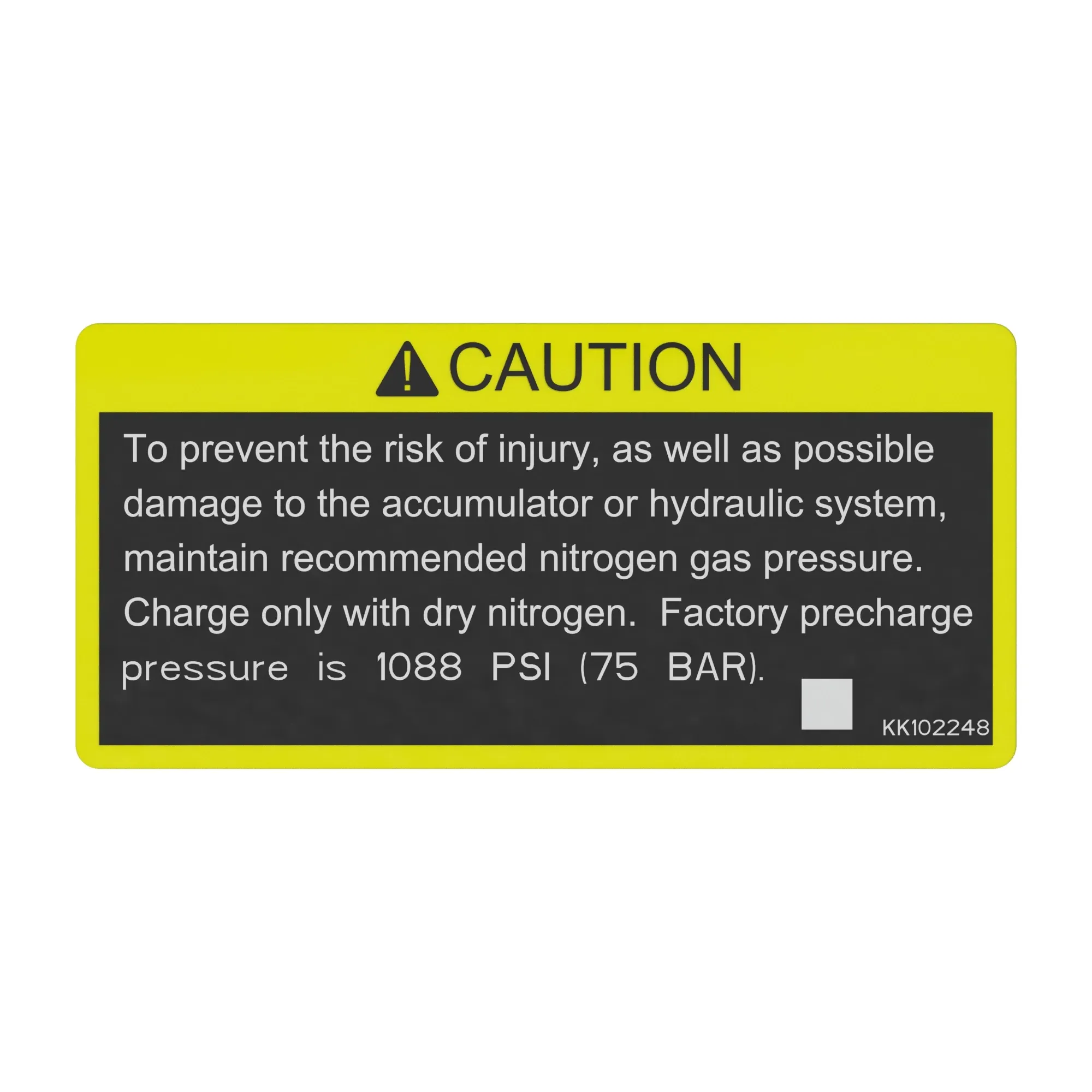John Deere Safety Sign - KK102248