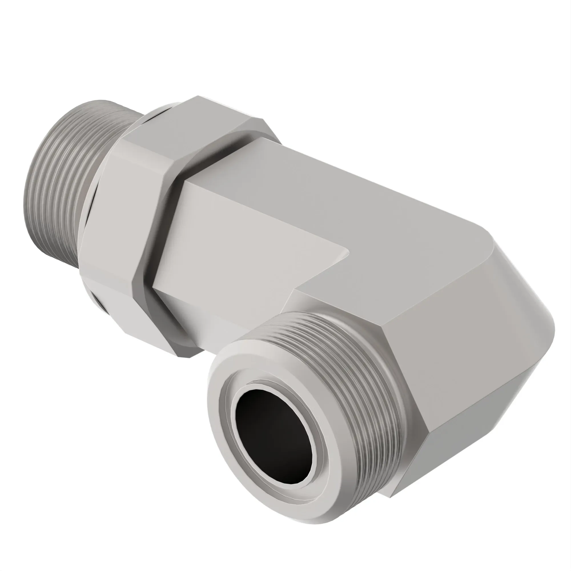 ELBOW FITTING, 90 STRAIGHT THD ORFS
