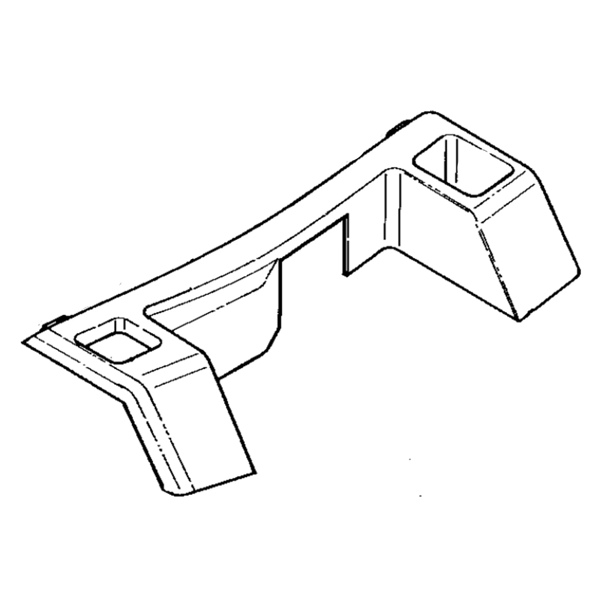 Housing, Trim, Rear W/Clips