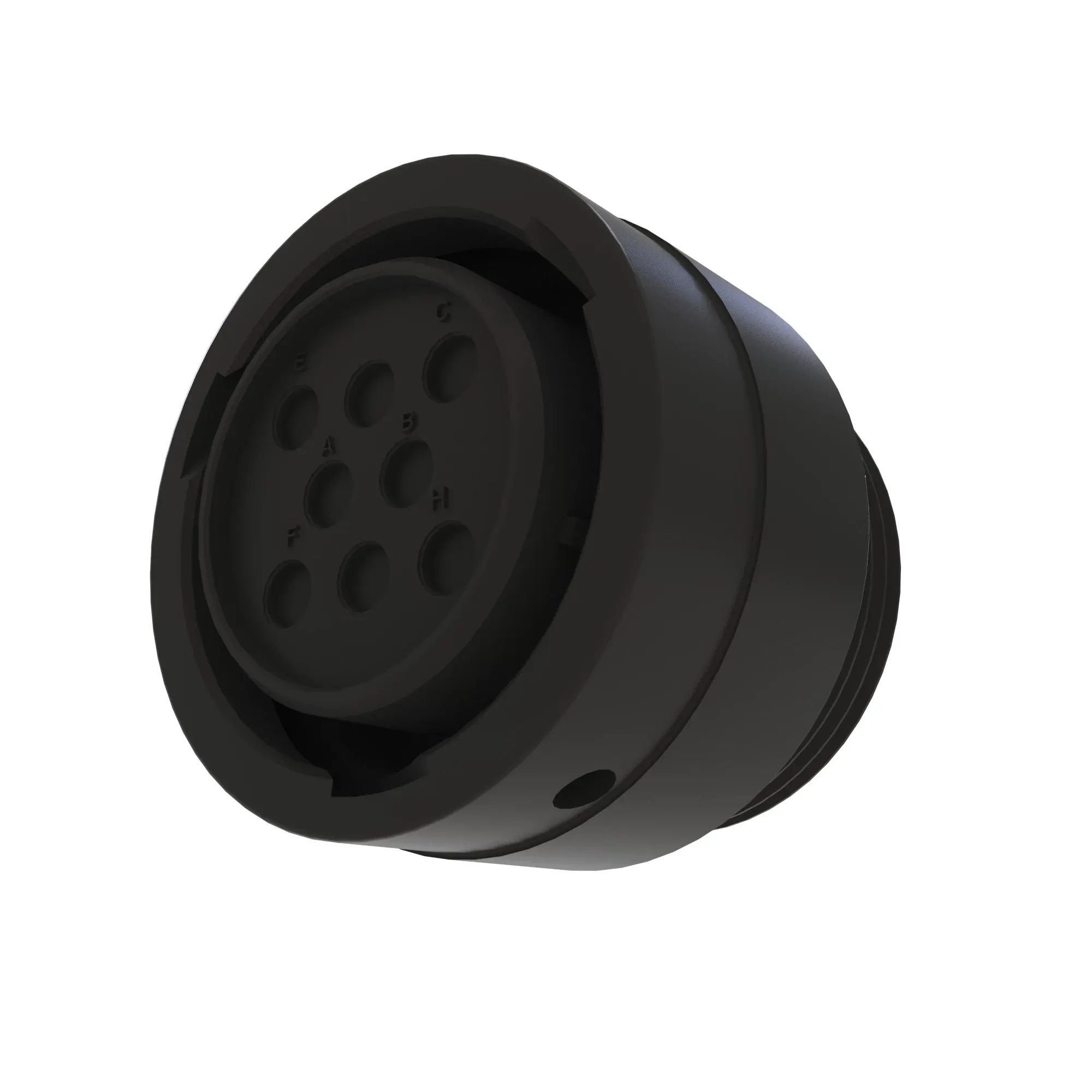 John Deere Black Internal Electrical Connector Housing, 8 Cavities - 57M13573