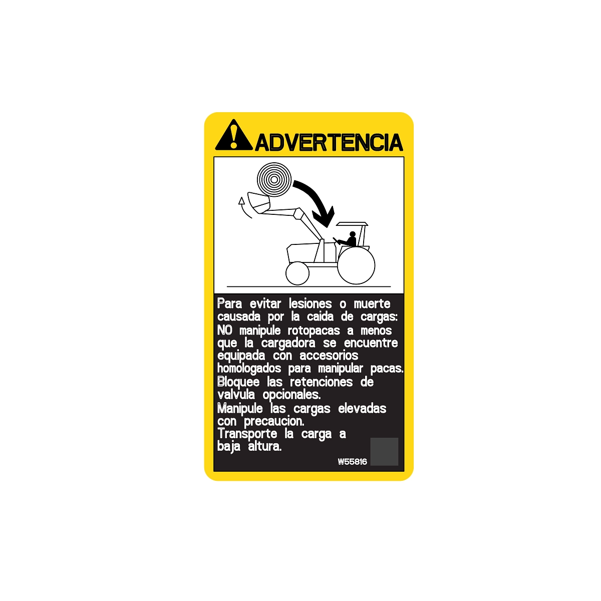 Label, Warning Spanish