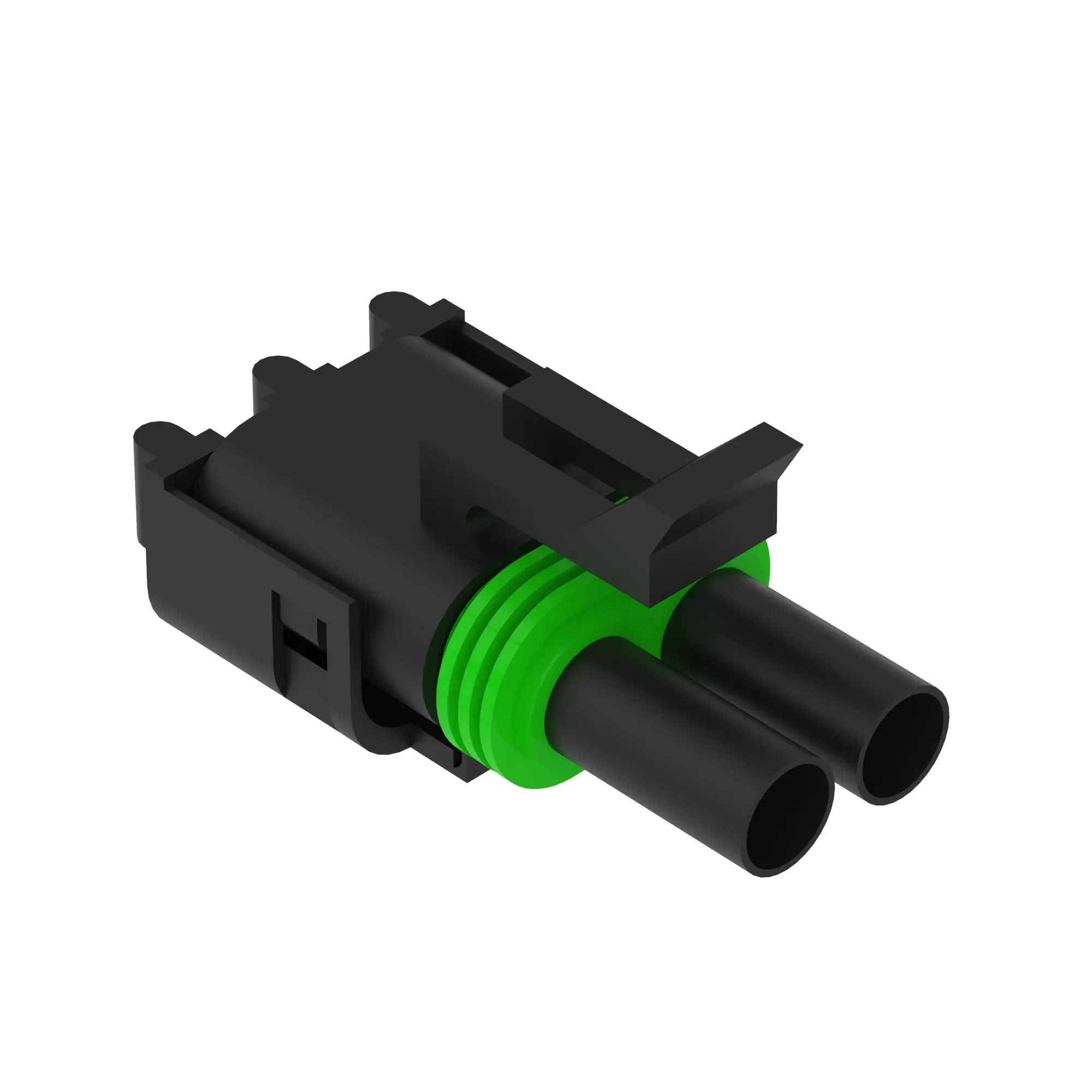 57M7255: Black External Electrical Connector Housing, 3 Cavities