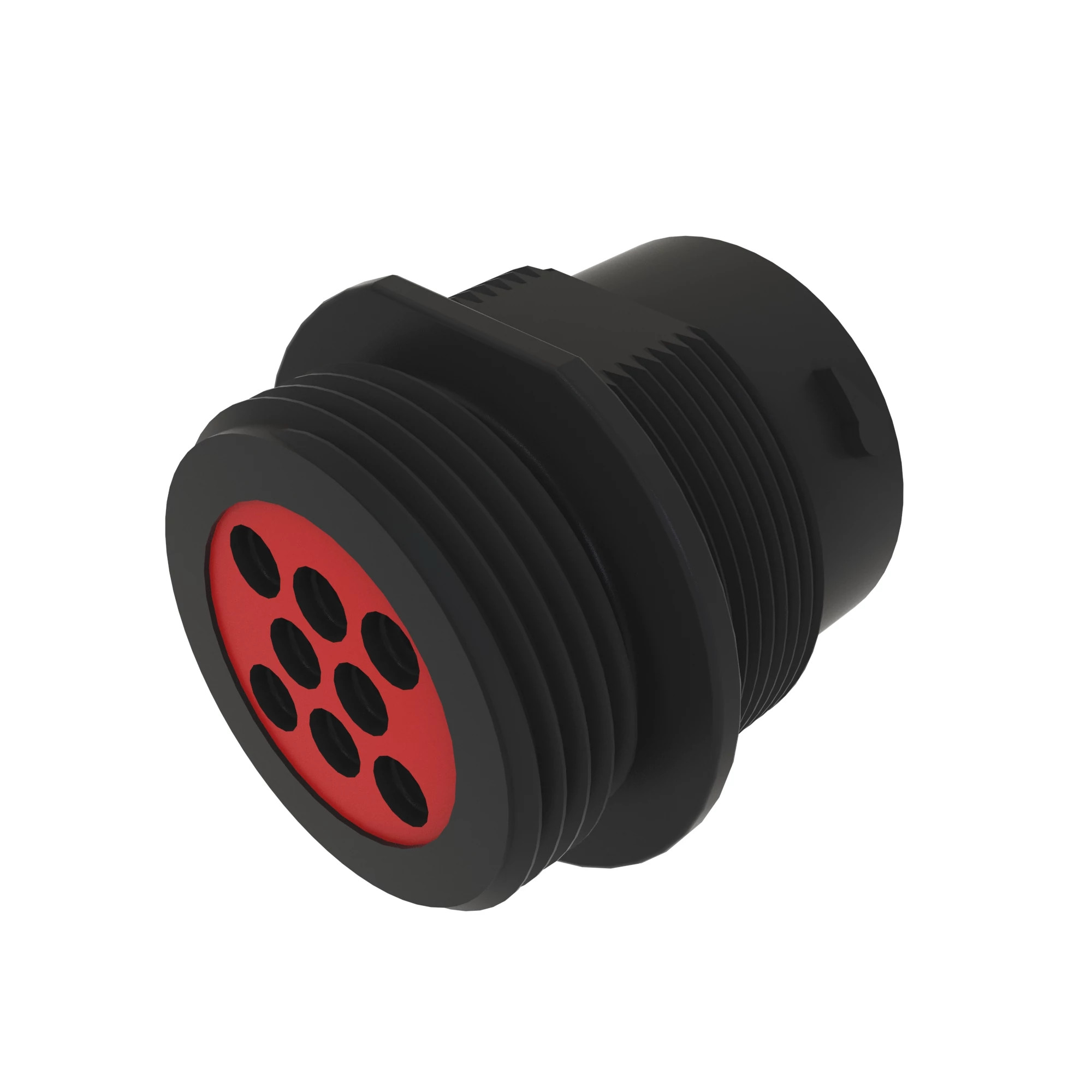 CONN DEUTSCH HDP20 8W FS BLK PLSTC