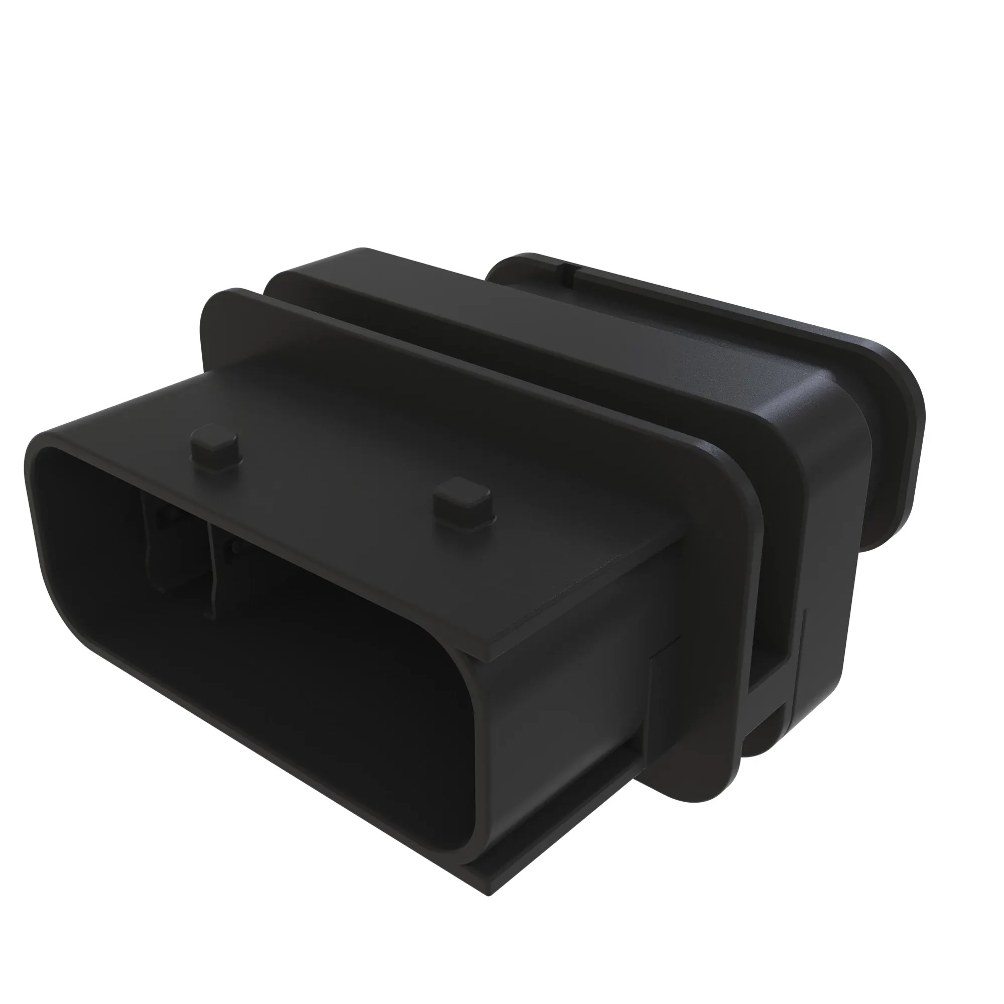CONN TYCO HDSCNET+ 14W FS BLK PLSTC
