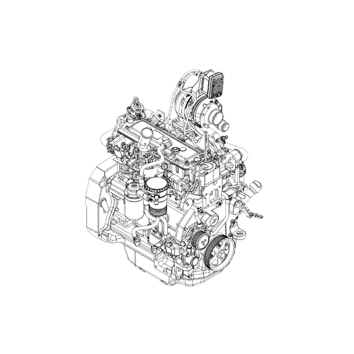 John Deere Reman REMAN Diesel Engine Assembly - SE502784