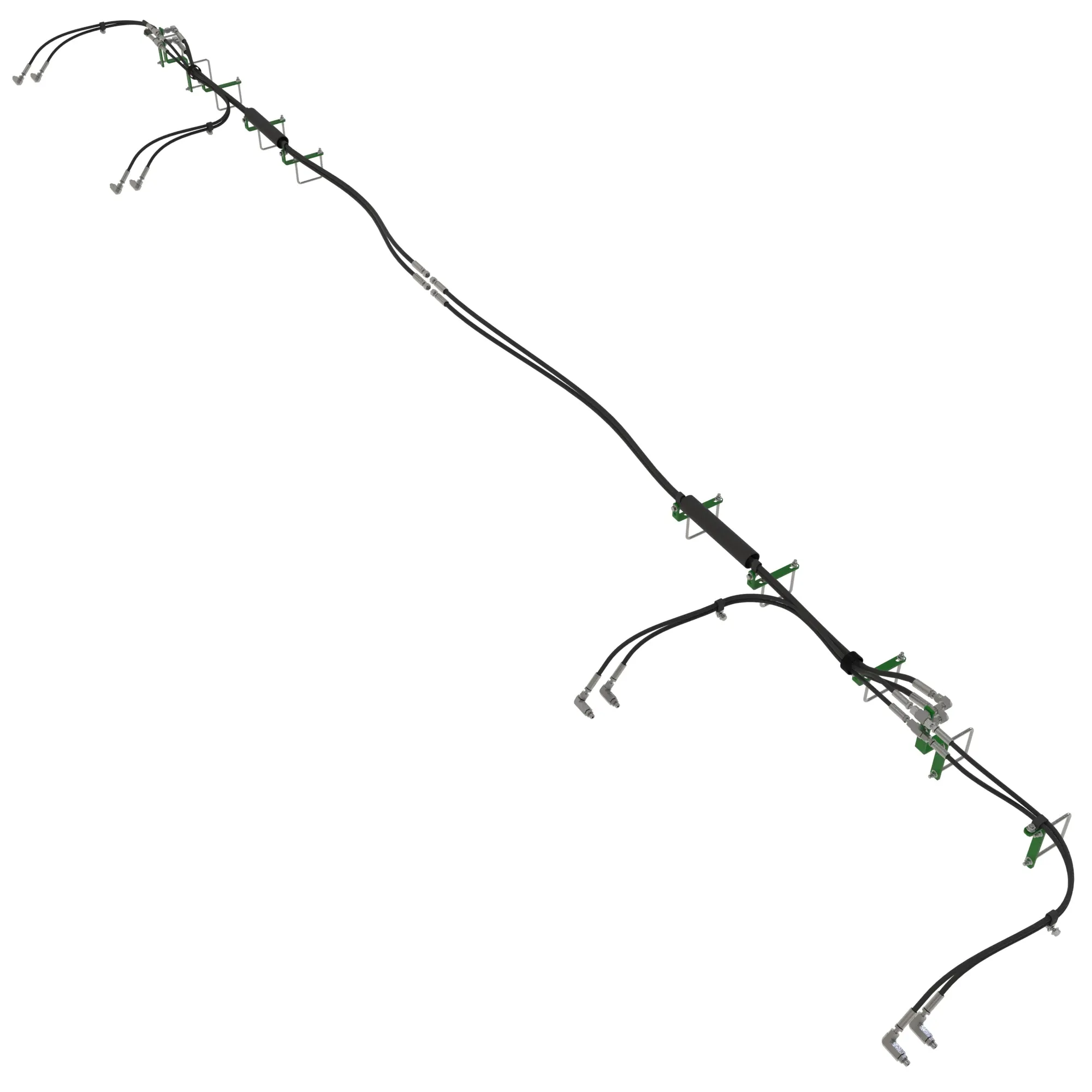 John Deere Wing Rolling Basket Hydraulic Hose Attachment - BKK11006