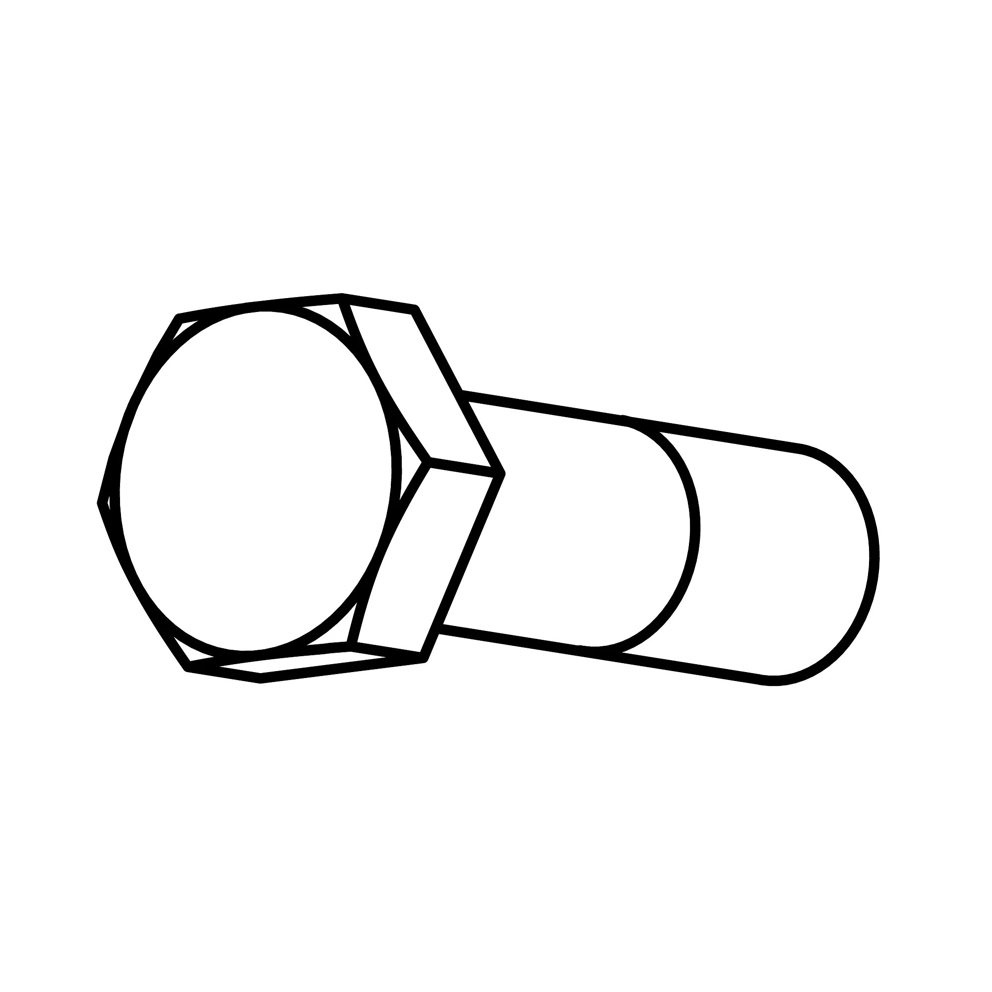 John Deere Hexagonal Head Screw, M16 X 50 - 19M7409