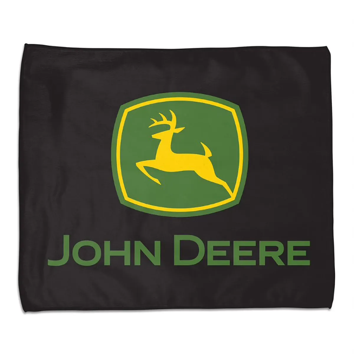 "Black Trademark Logo Shop Towel"