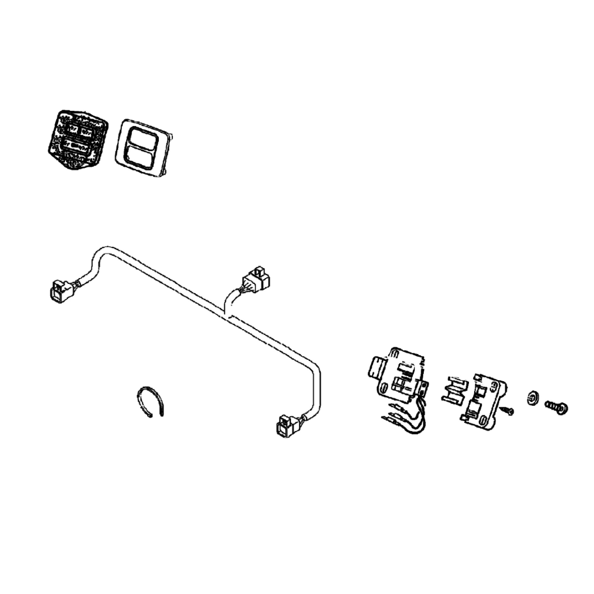 John Deere Electro-Hydraulic Hitch Fender Switch Kit - RE227205