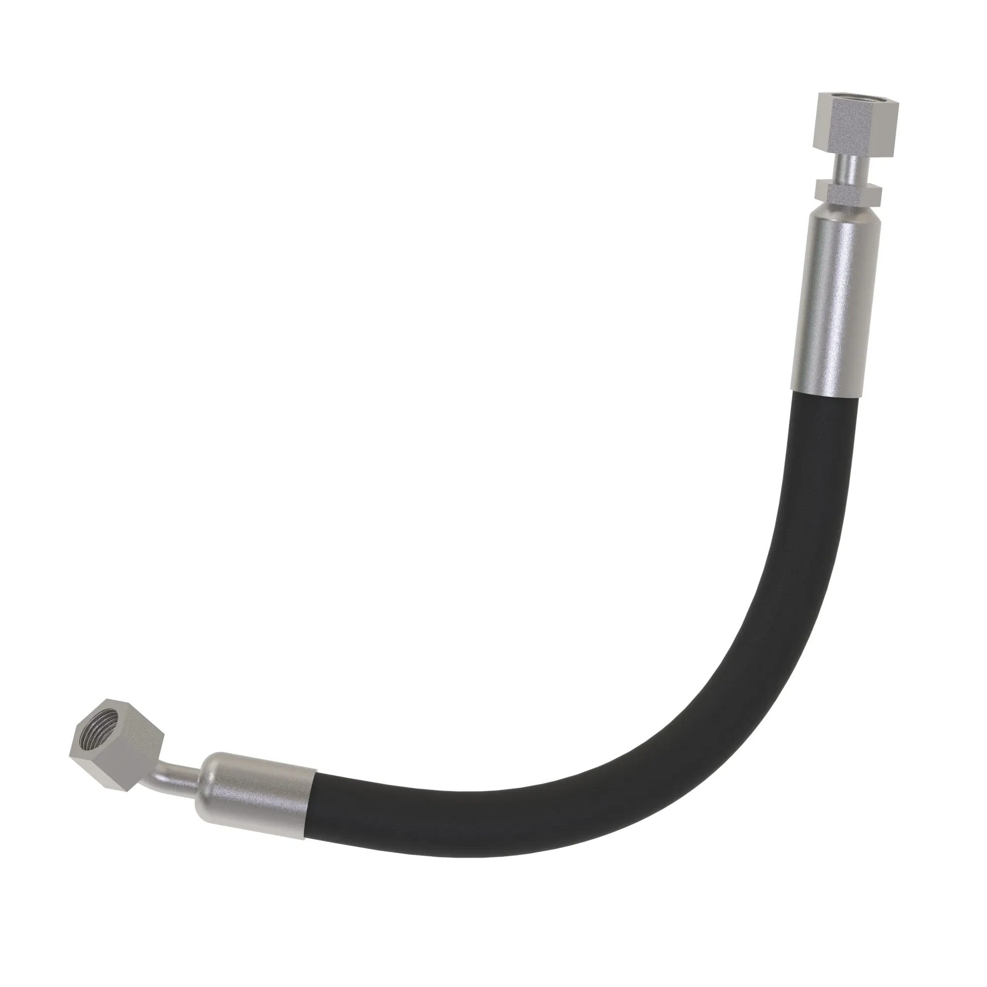 John Deere Right Motor Case Drain Hydraulic Hose - AT414711
