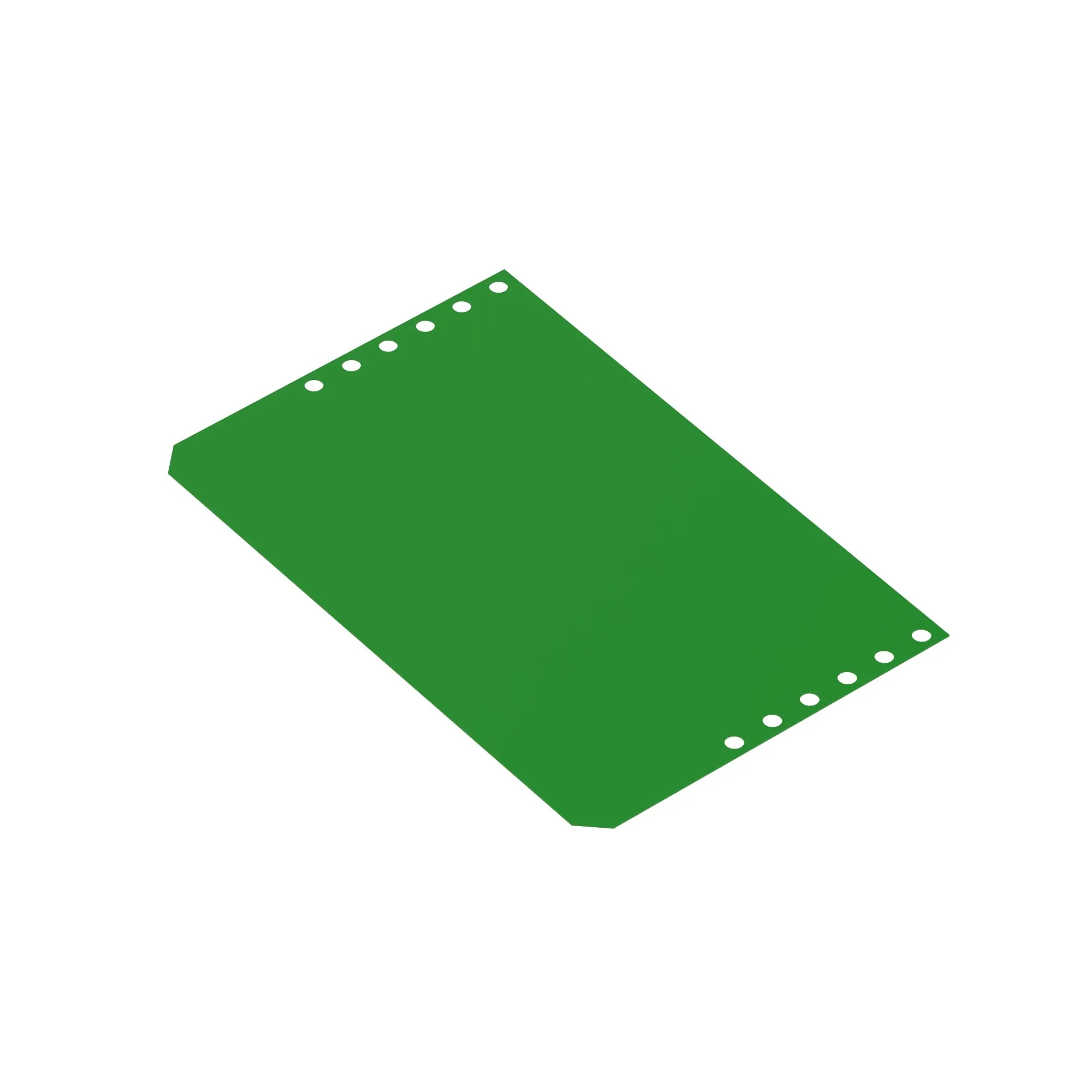 John Deere Upper Clean Grain Loading Auger Housing Deflector - H136095