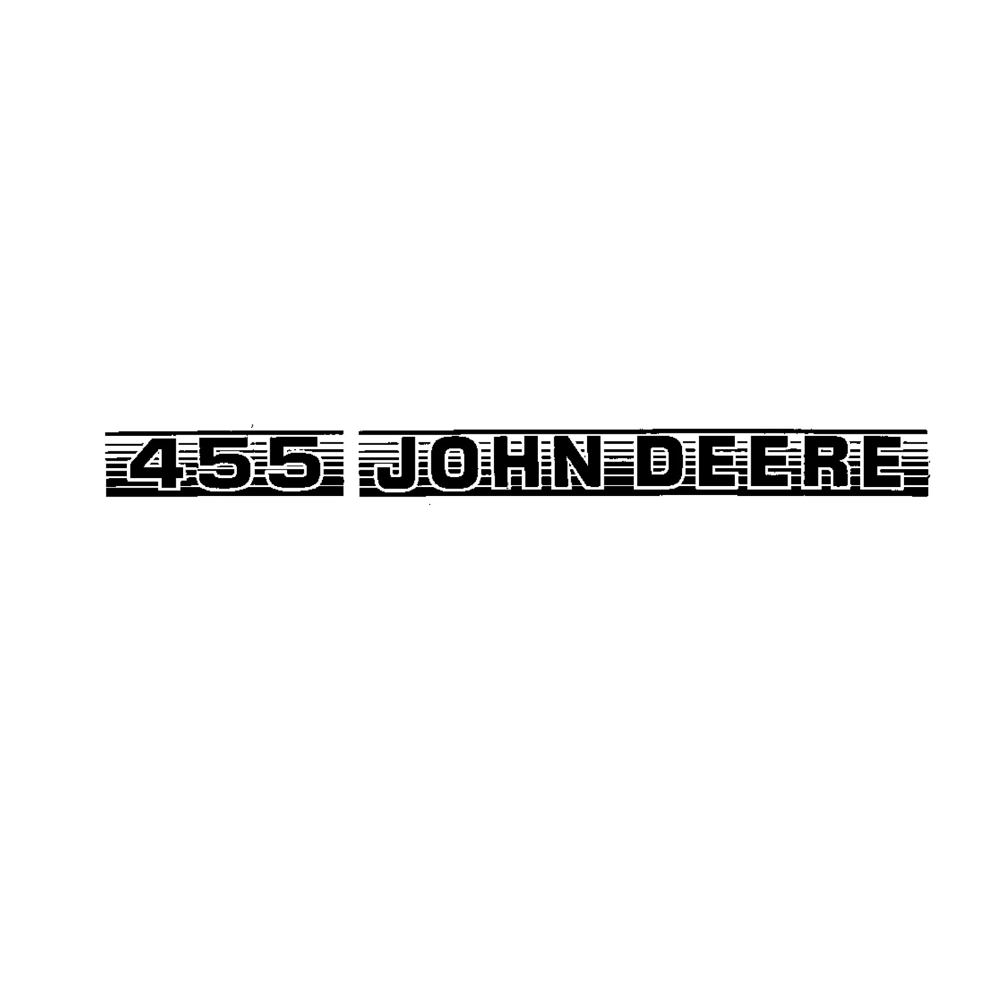 John Deere 455 Tractor Model Label, Right Side - M130324