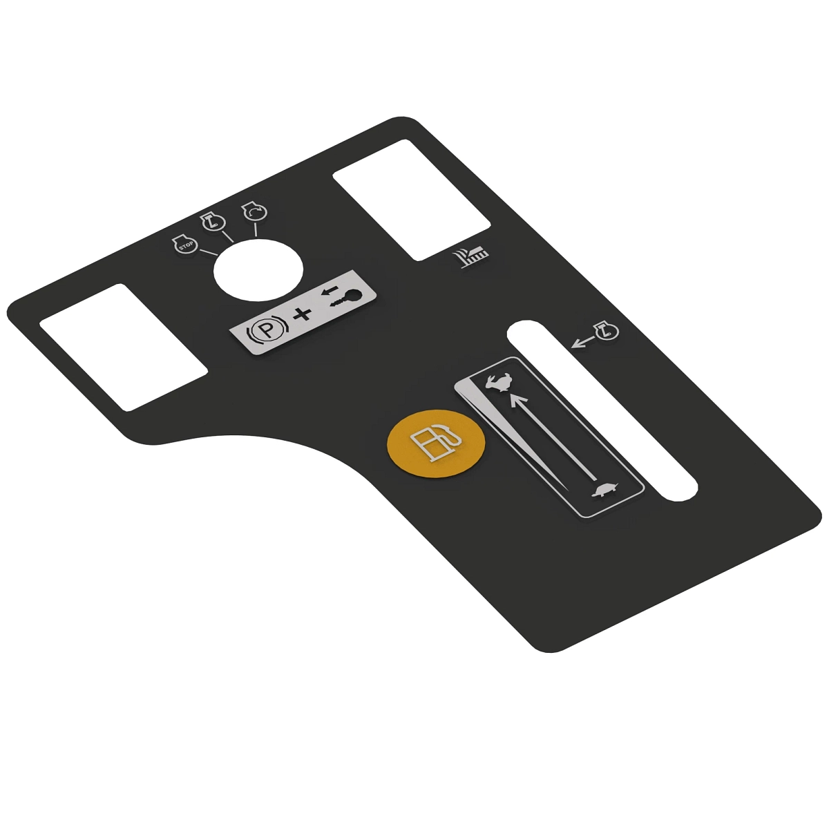 Label, Z300 Dash Low Fuel, No Text