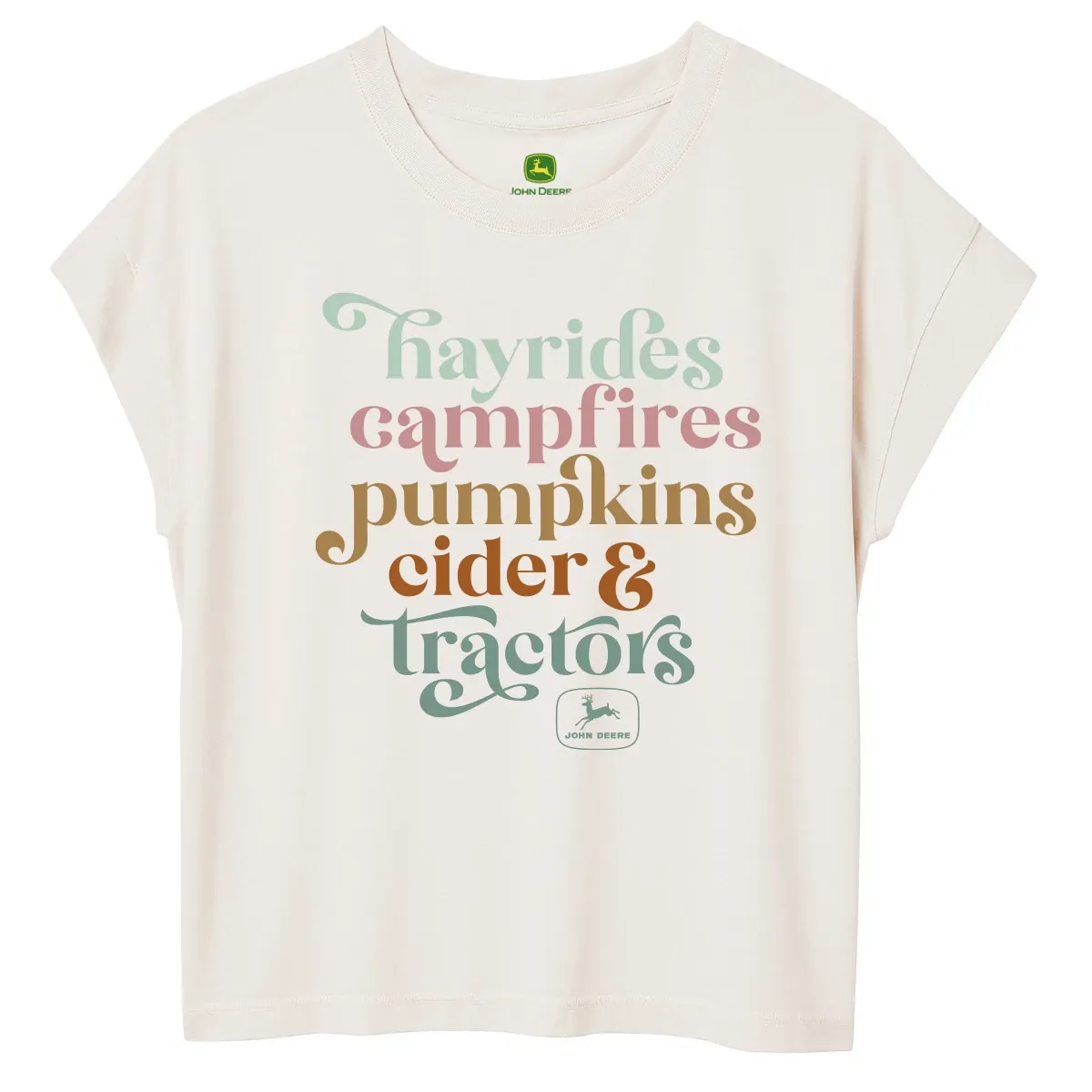 Hayrides Campfires Pumpkins Cider & Tractors - Relaxed Fit Shirt