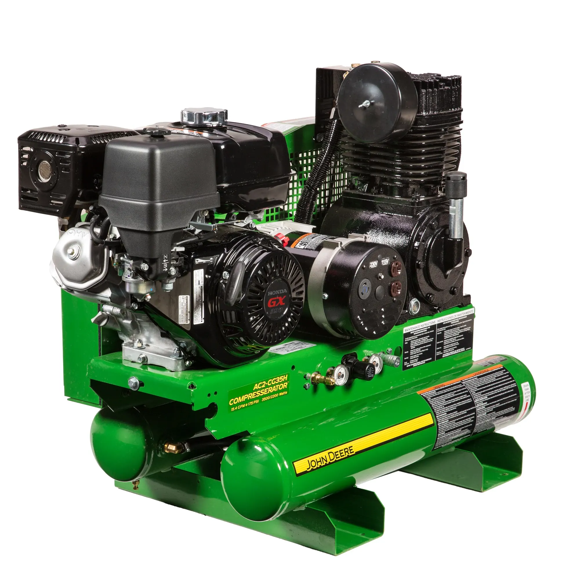 John Deere Air Compressor, 8-Gallon, Two-Stage - AC2-CG35H
