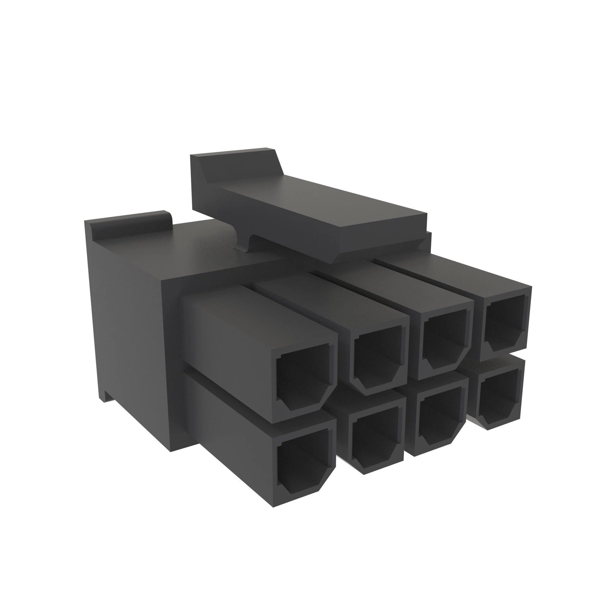 CONN MOLEX MFIT3.0 8W F BLK NYLON