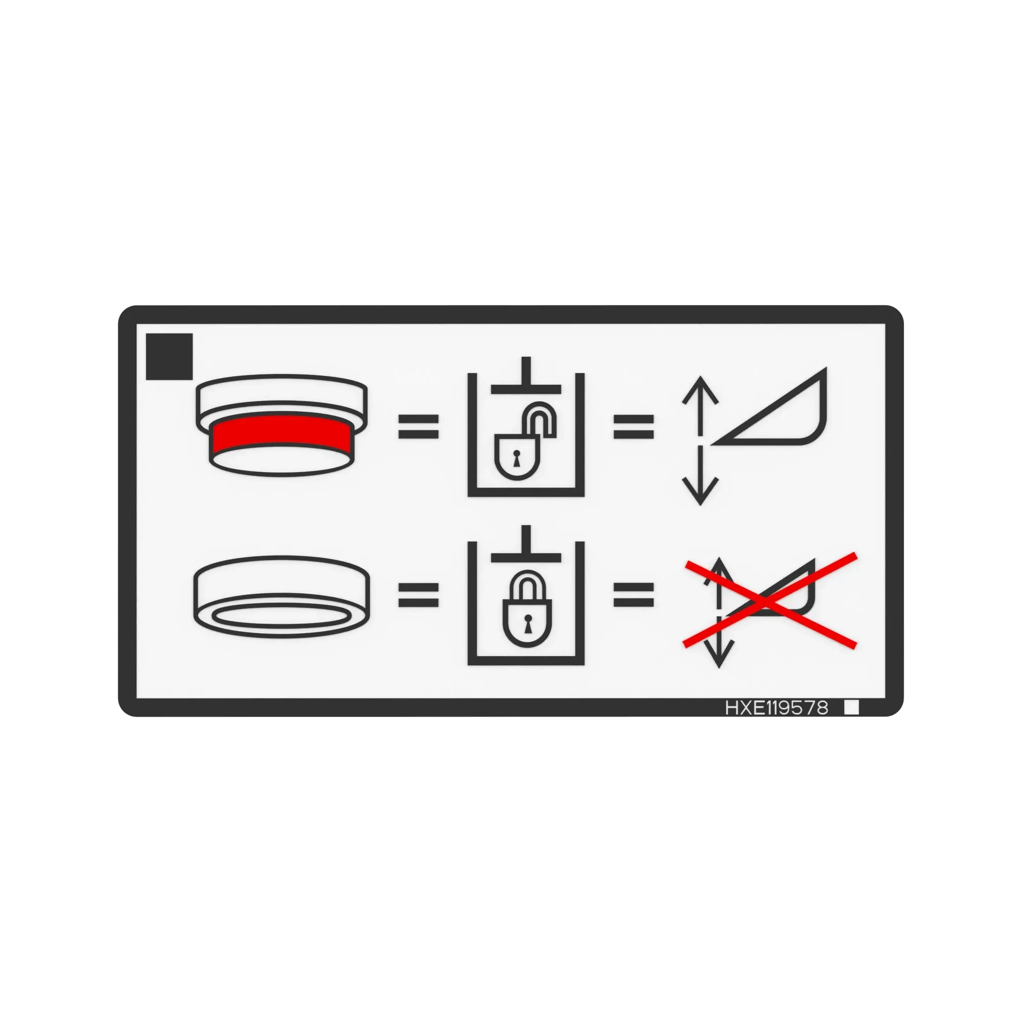 John Deere Label - HXE119578