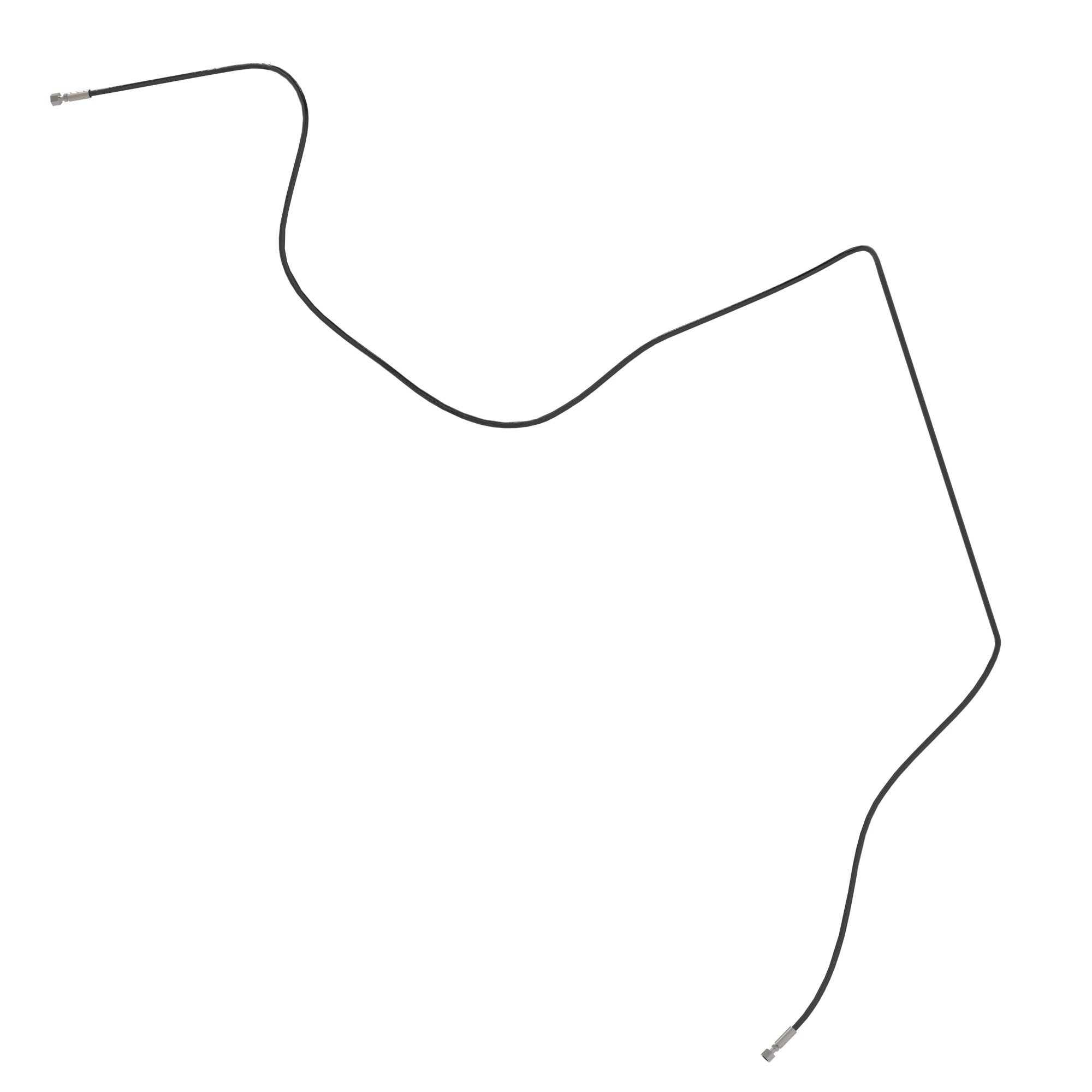 John Deere RH Topper Lift Cylinder Rod End to Knockdown Roller Tilt Cylinder Cap End Hose - AXT20671