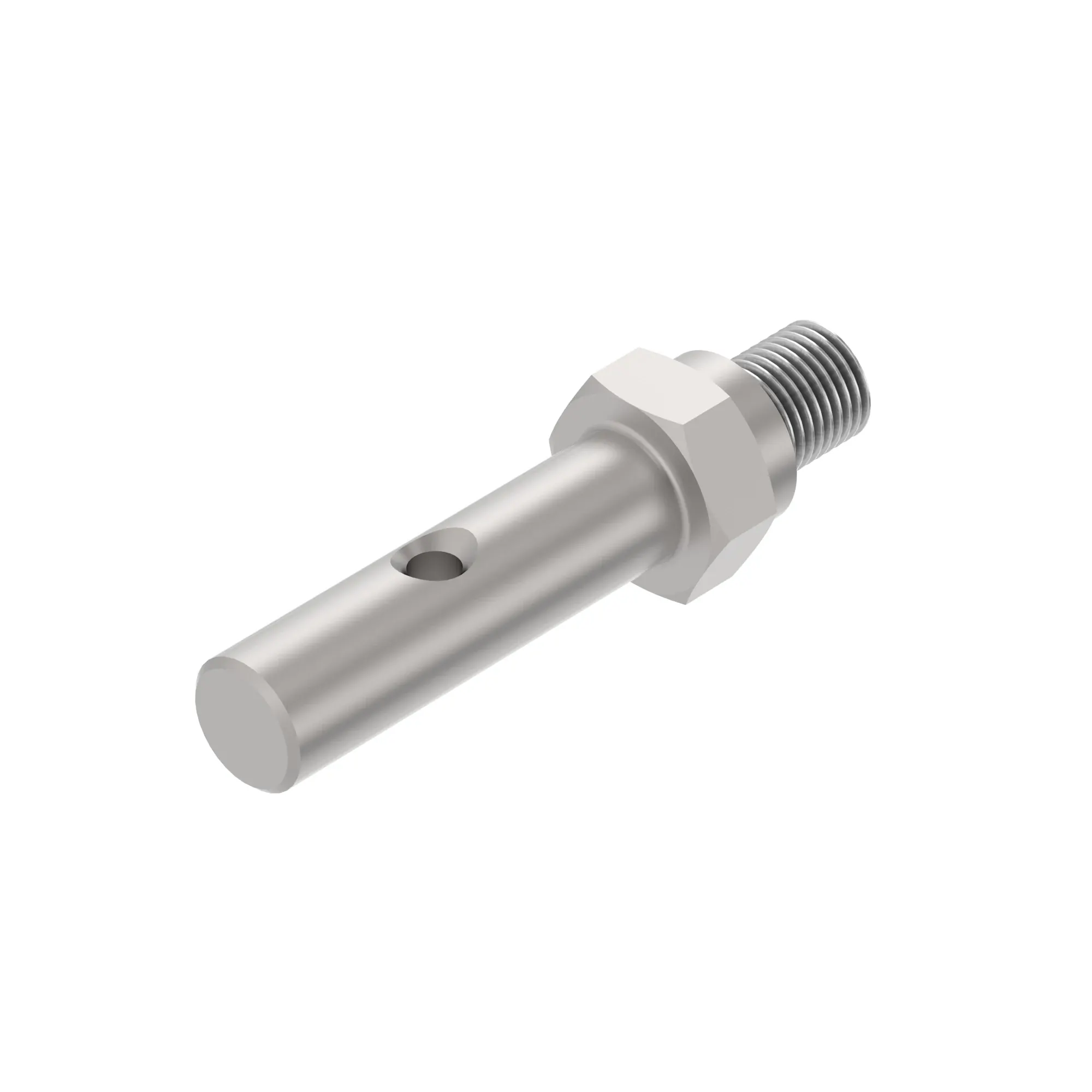 STUD, DOUBLE ENDED WITH ONE END THR