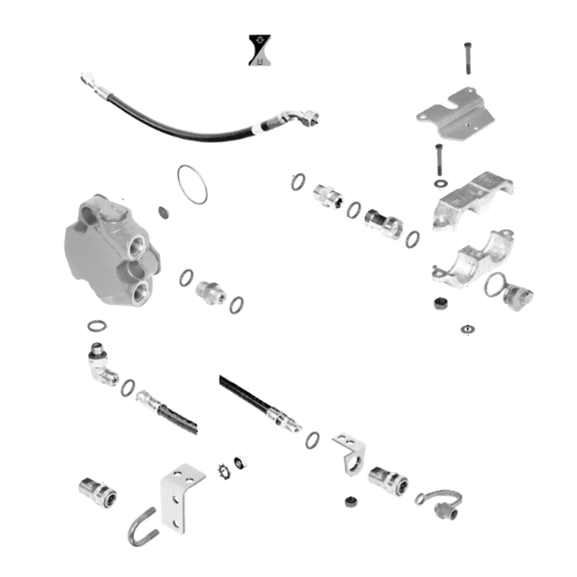 John Deere Power Beyond Coupler and Hydraulic Component Attachment - RE50393