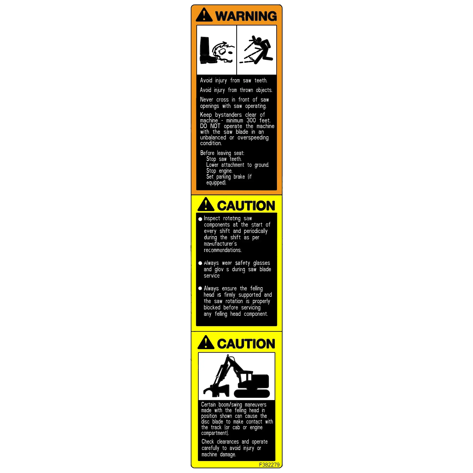 John Deere Caution Label - F382279