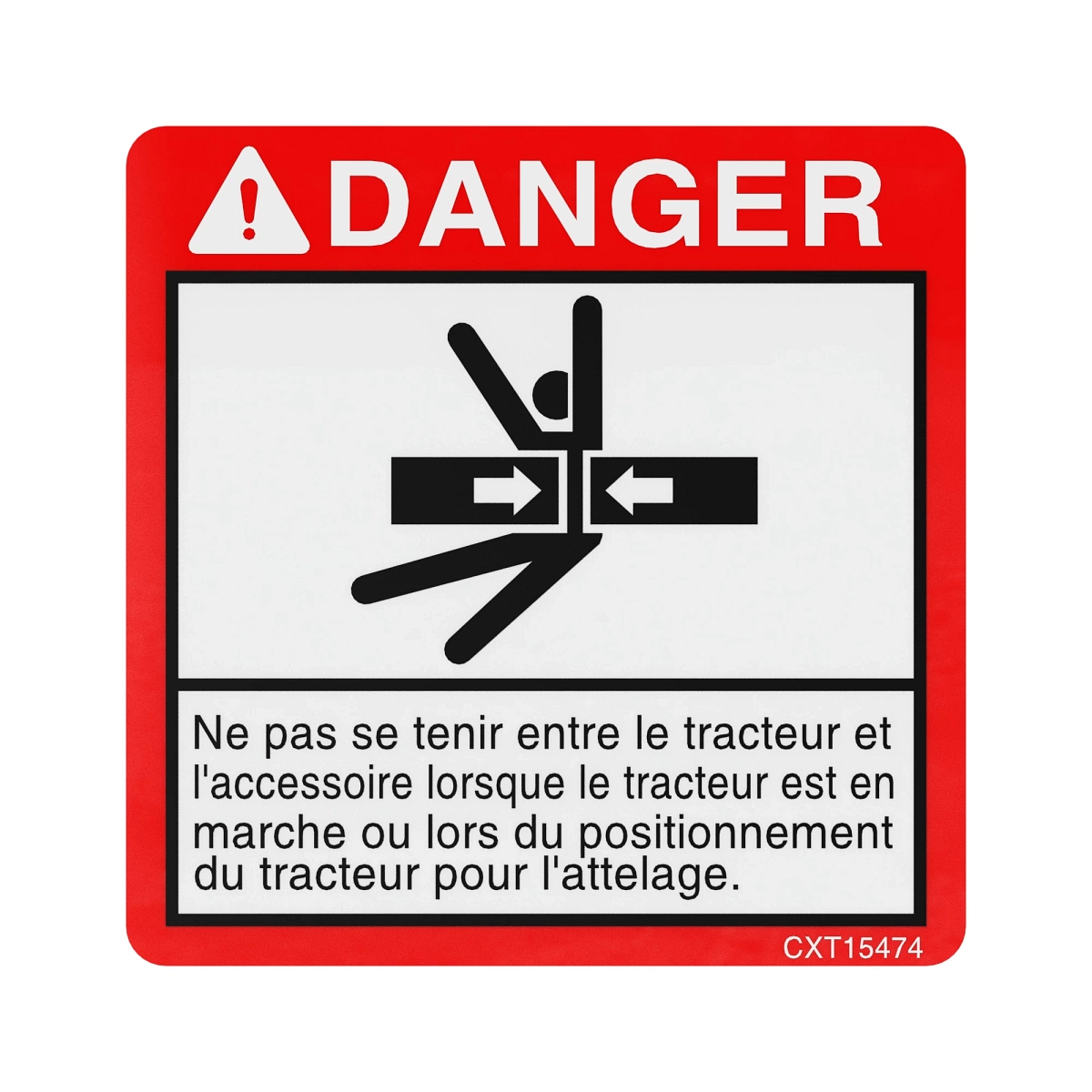 Safety Sign, Decal-Danger Improper