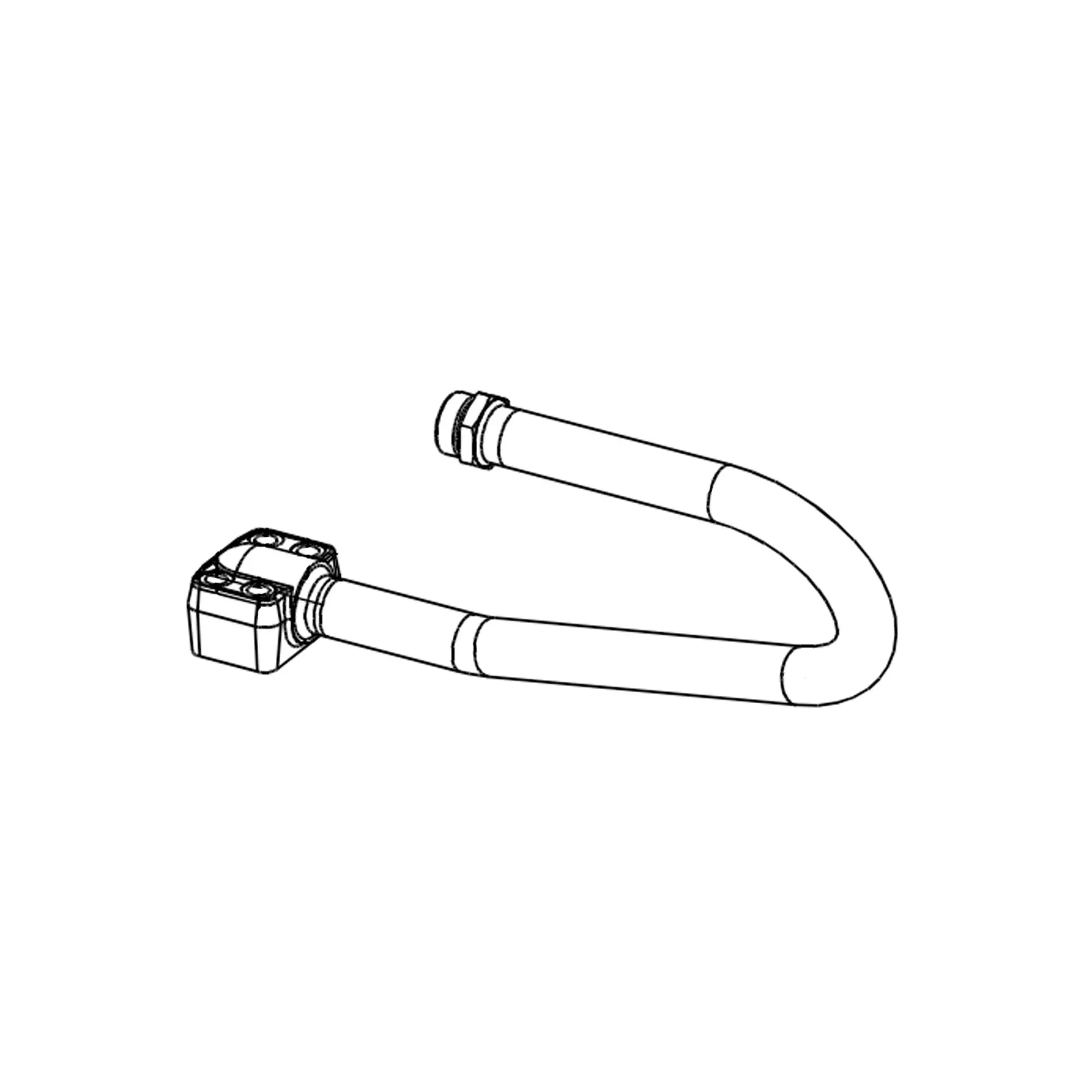 John Deere Control Valve Oil Line, Right Side - AT313681