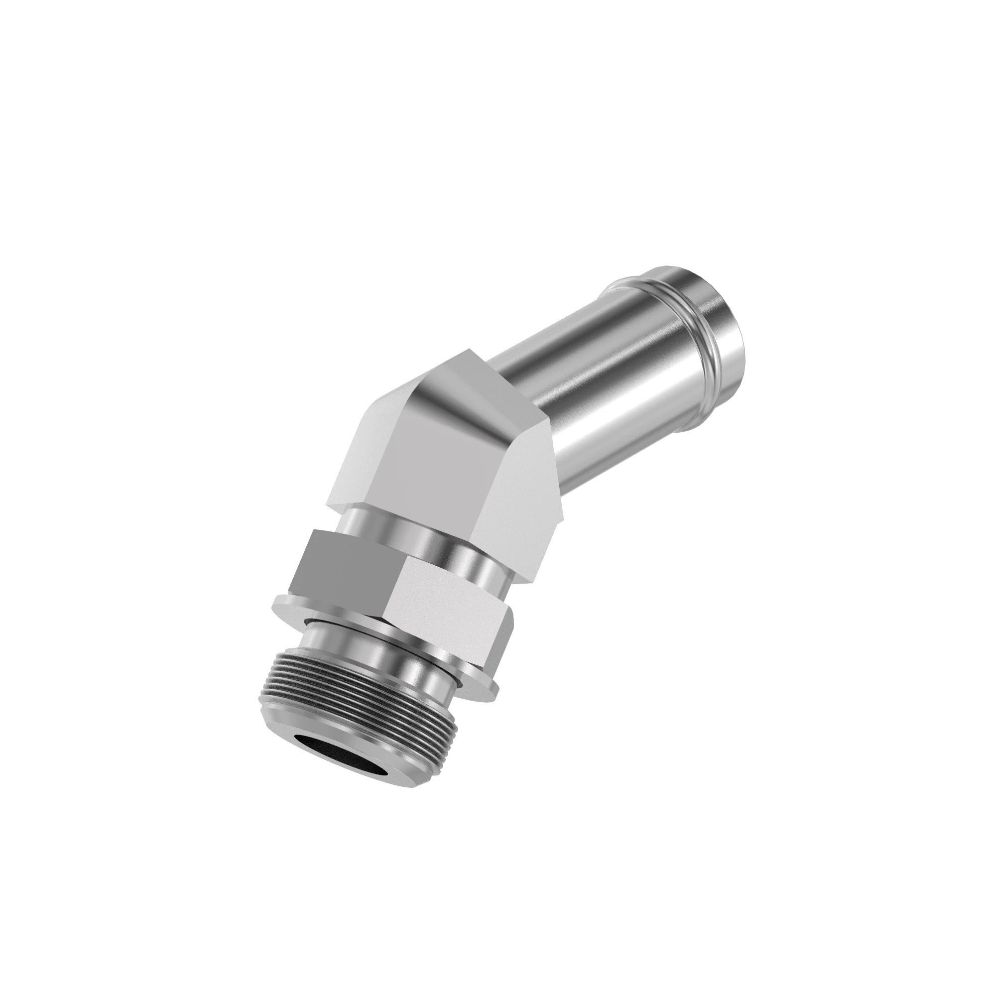 ELBOW FITTING, 45 DEG O-RING HOSE B