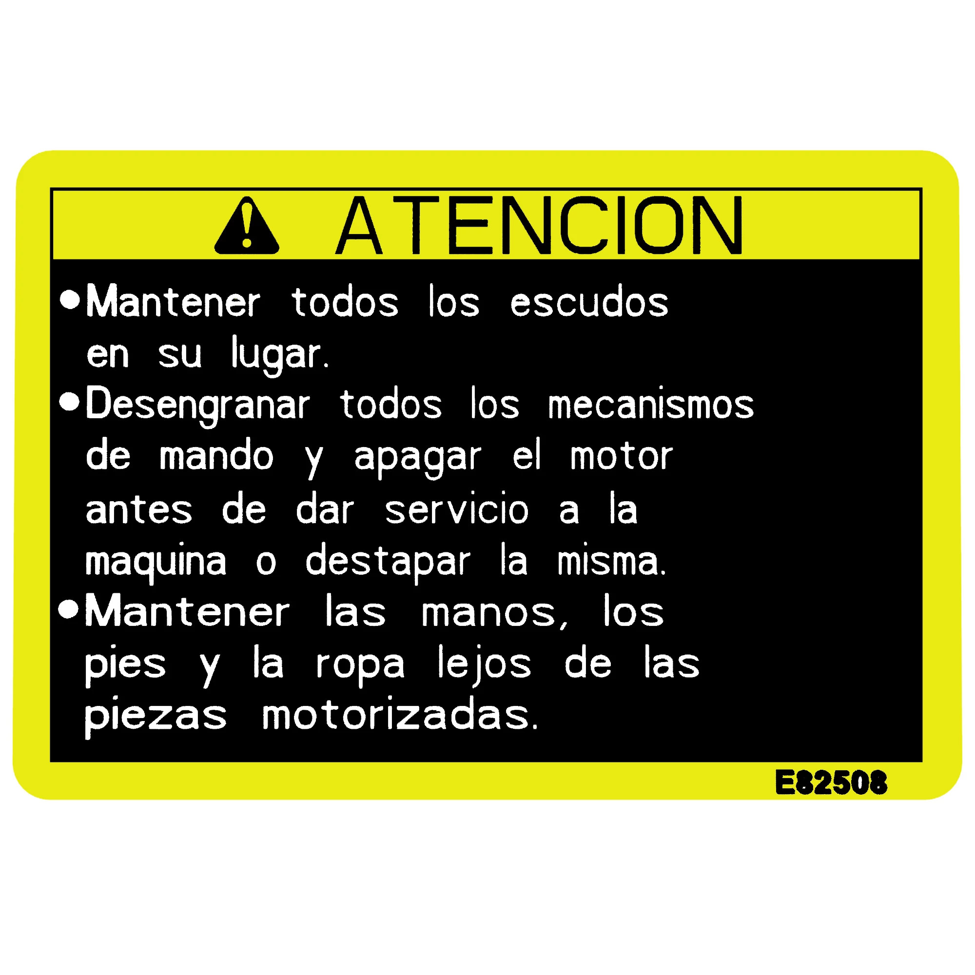 LABEL (CAUTION - SPANISH)