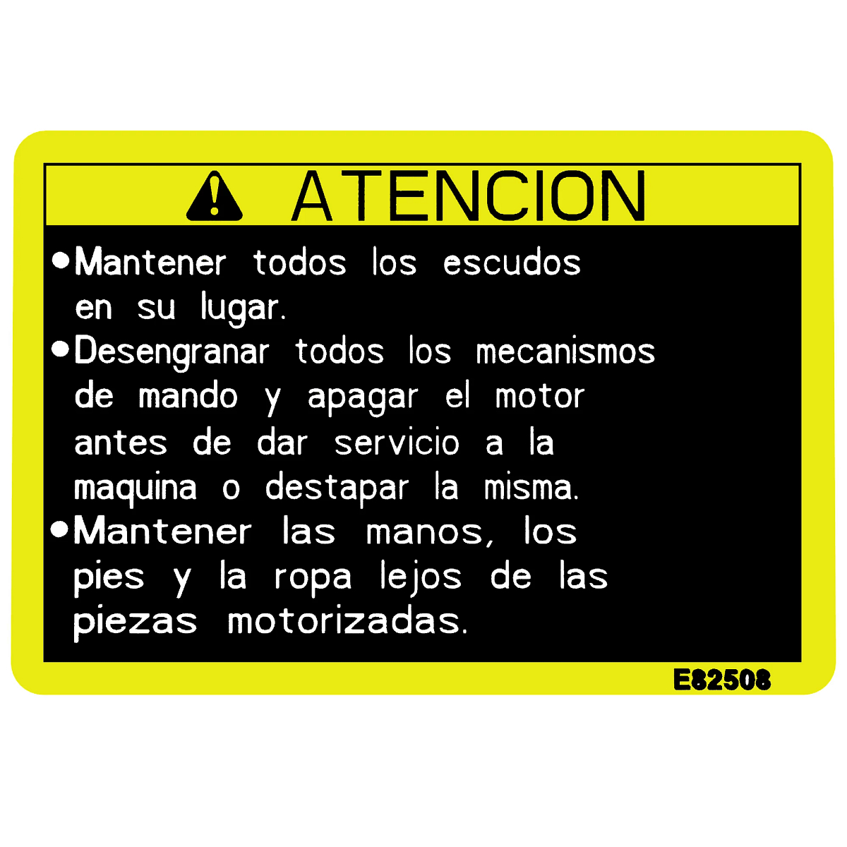 LABEL (CAUTION - SPANISH)
