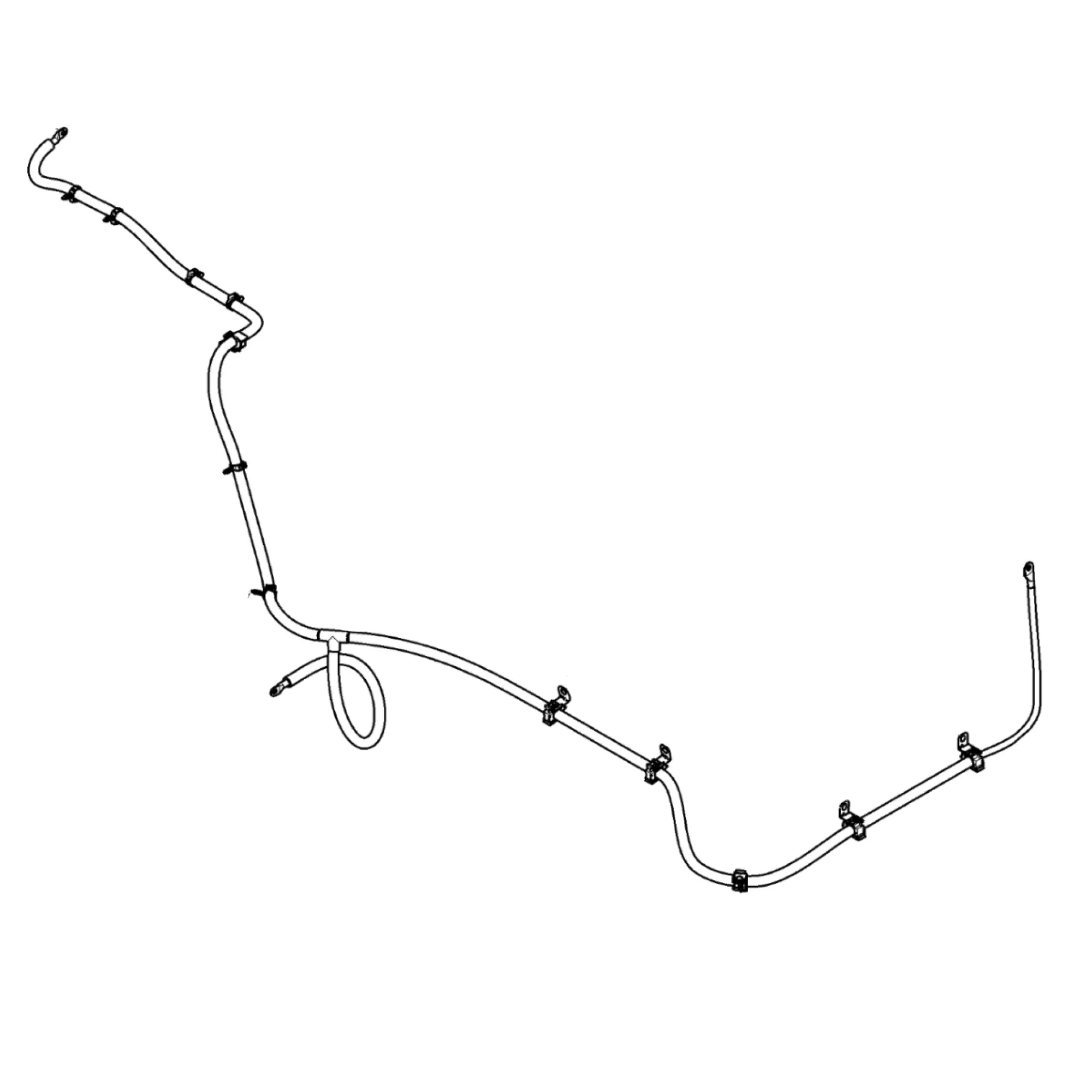 John Deere Battery Cable, Length 3960 mm - RE238412