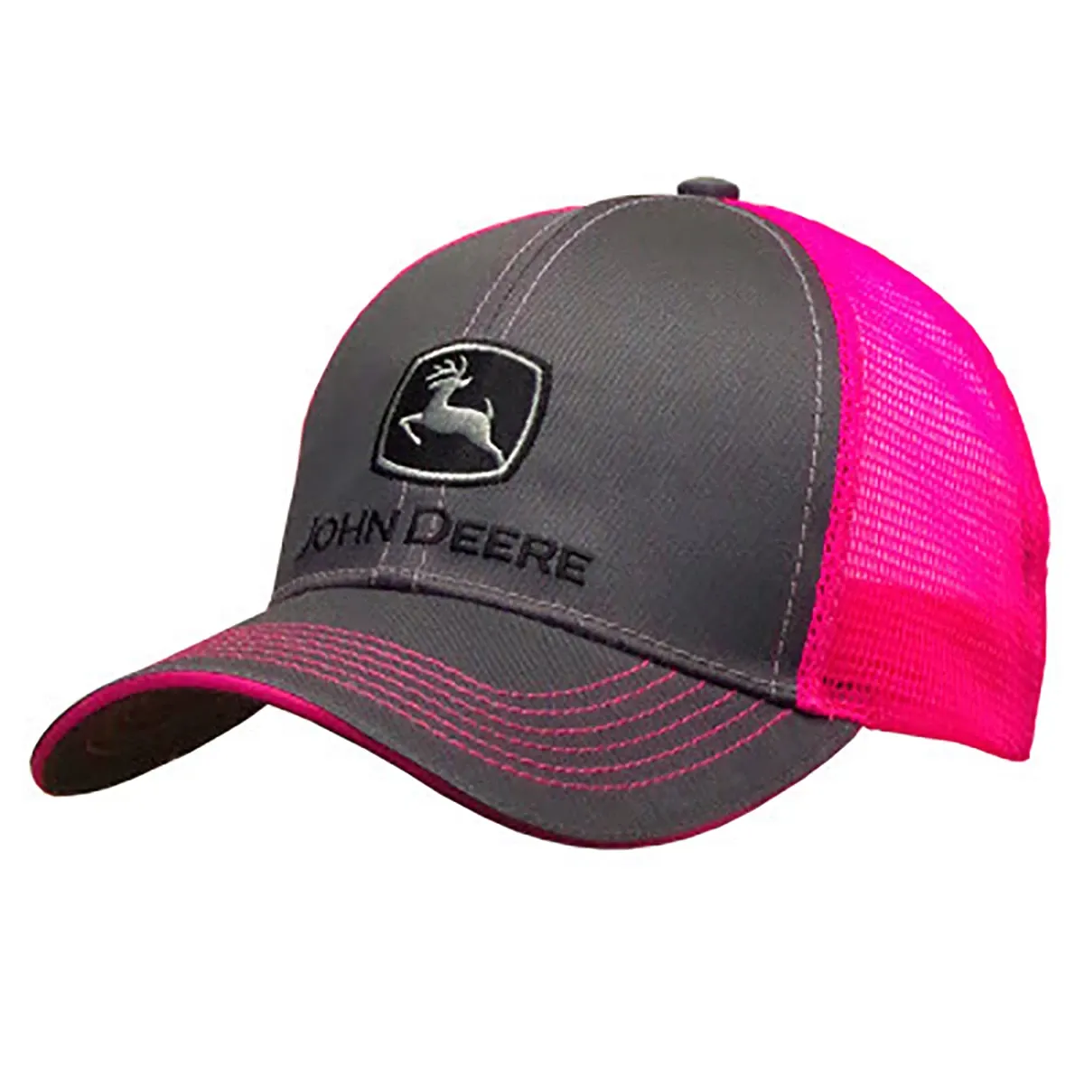 "Women's Charcoal And Pink Logo Hat"