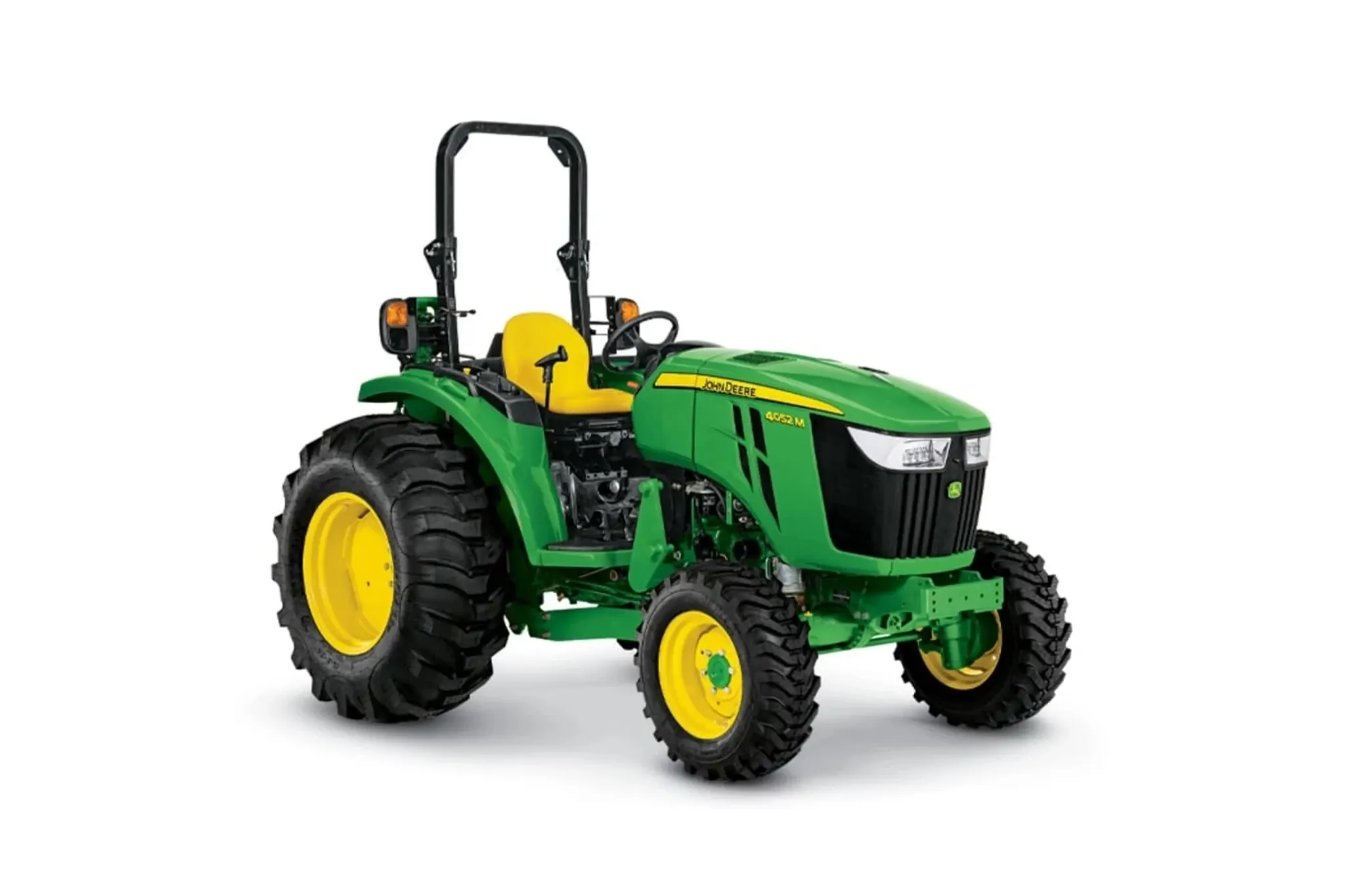 Studio image of a 4052M Compact Tractor front right view