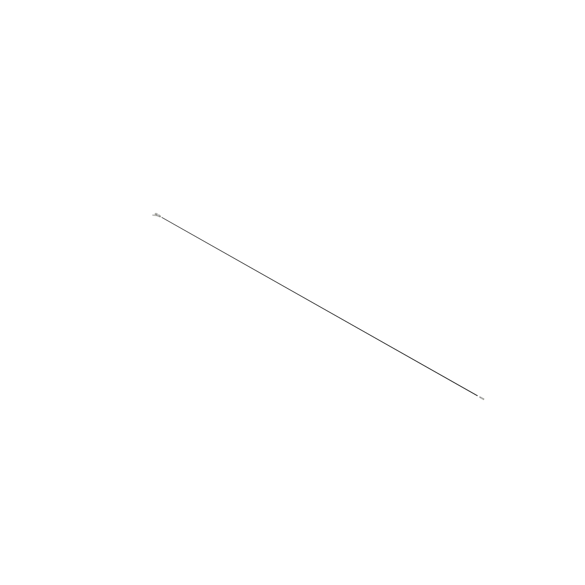 John Deere Track Drive Shafts Hydraulic Hose - AXE20784