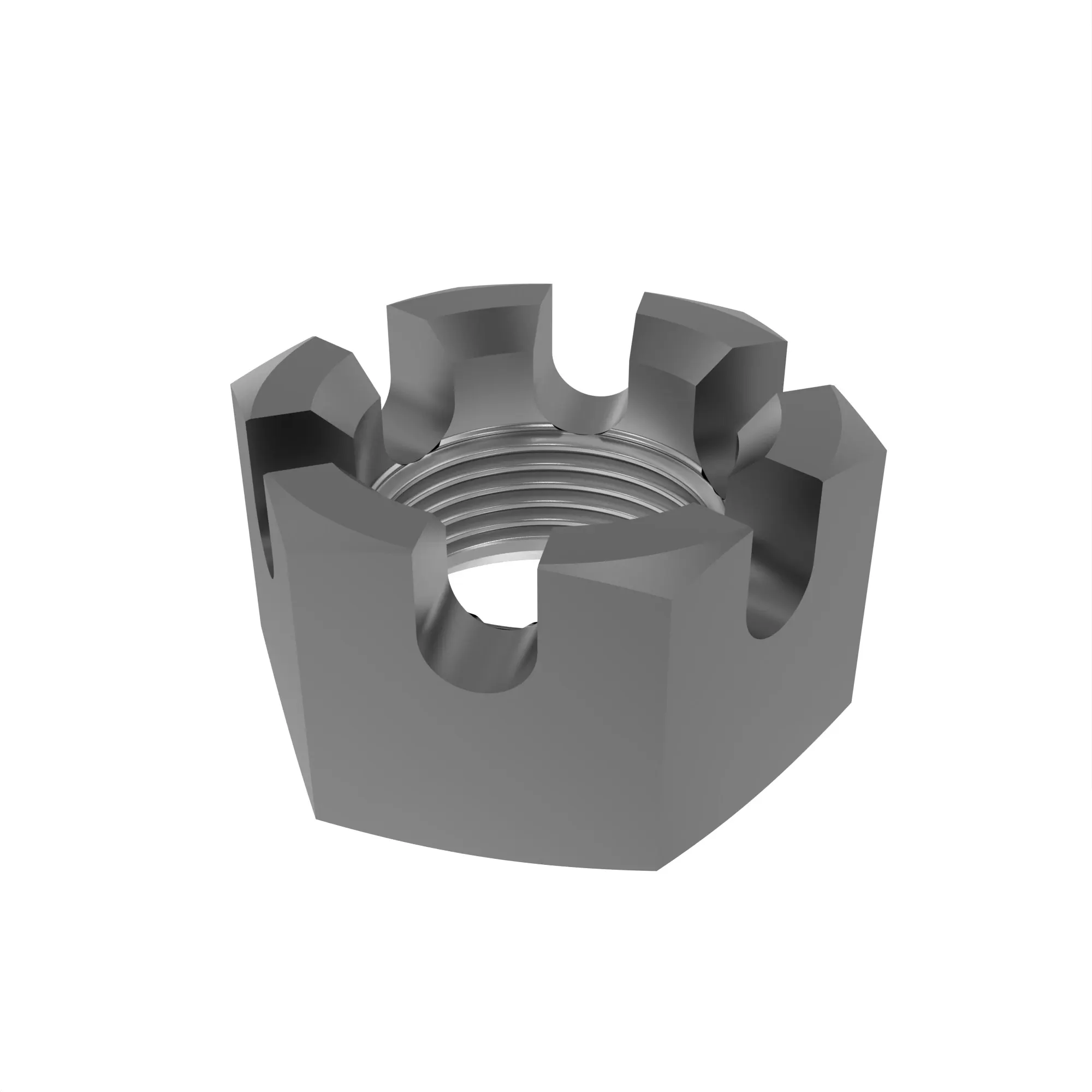 NUT, HEX THICK SLOTTED