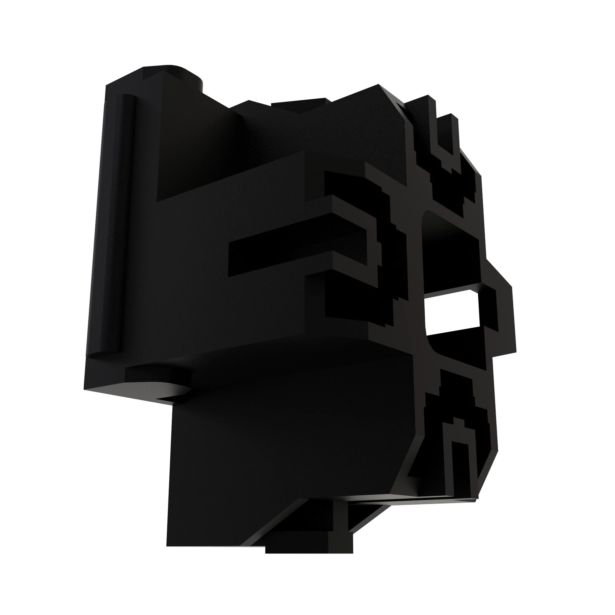 John Deere Black Internal Electrical Connector Housing, 3 Cavities - 57M8934