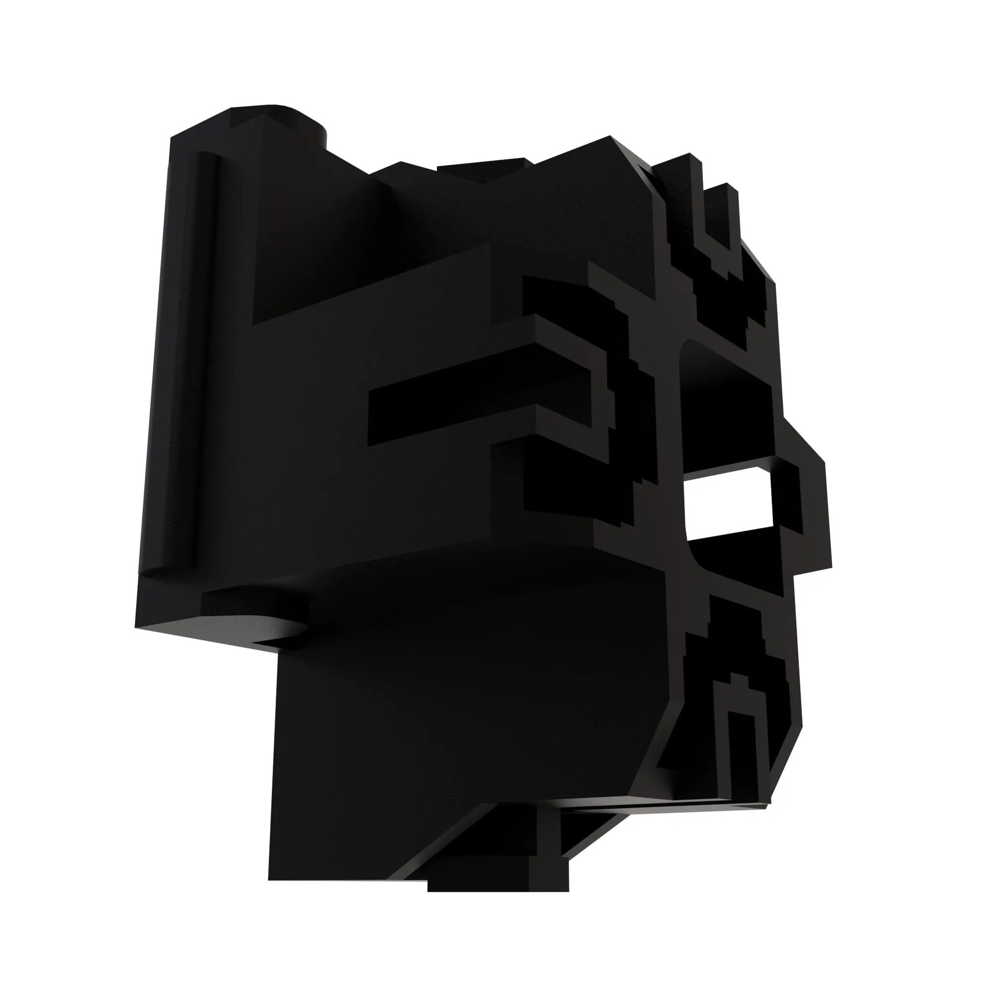 John Deere Black Internal Electrical Connector Housing, 3 Cavities - 57M8934