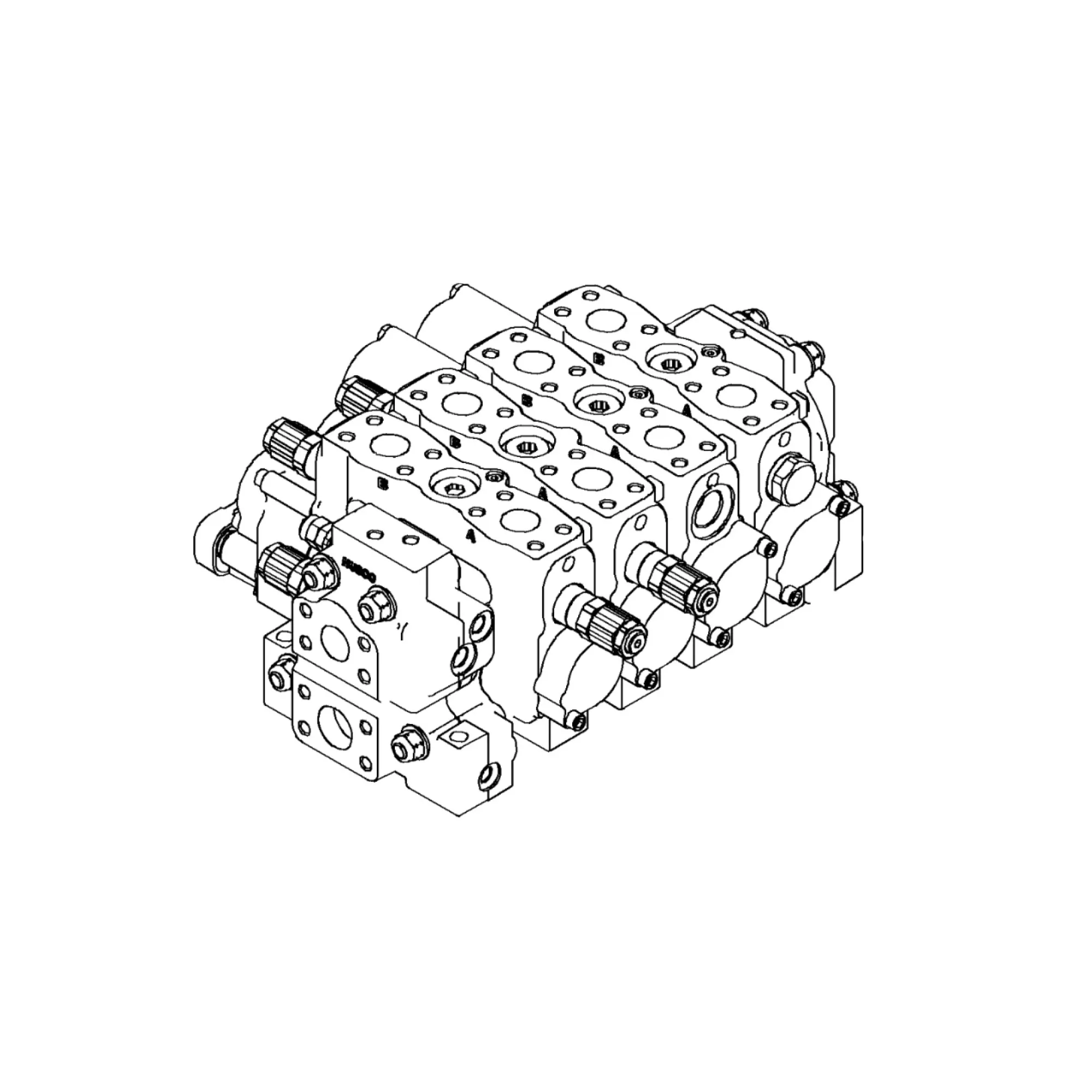 John Deere 3-Spool Control Valve - AT512228