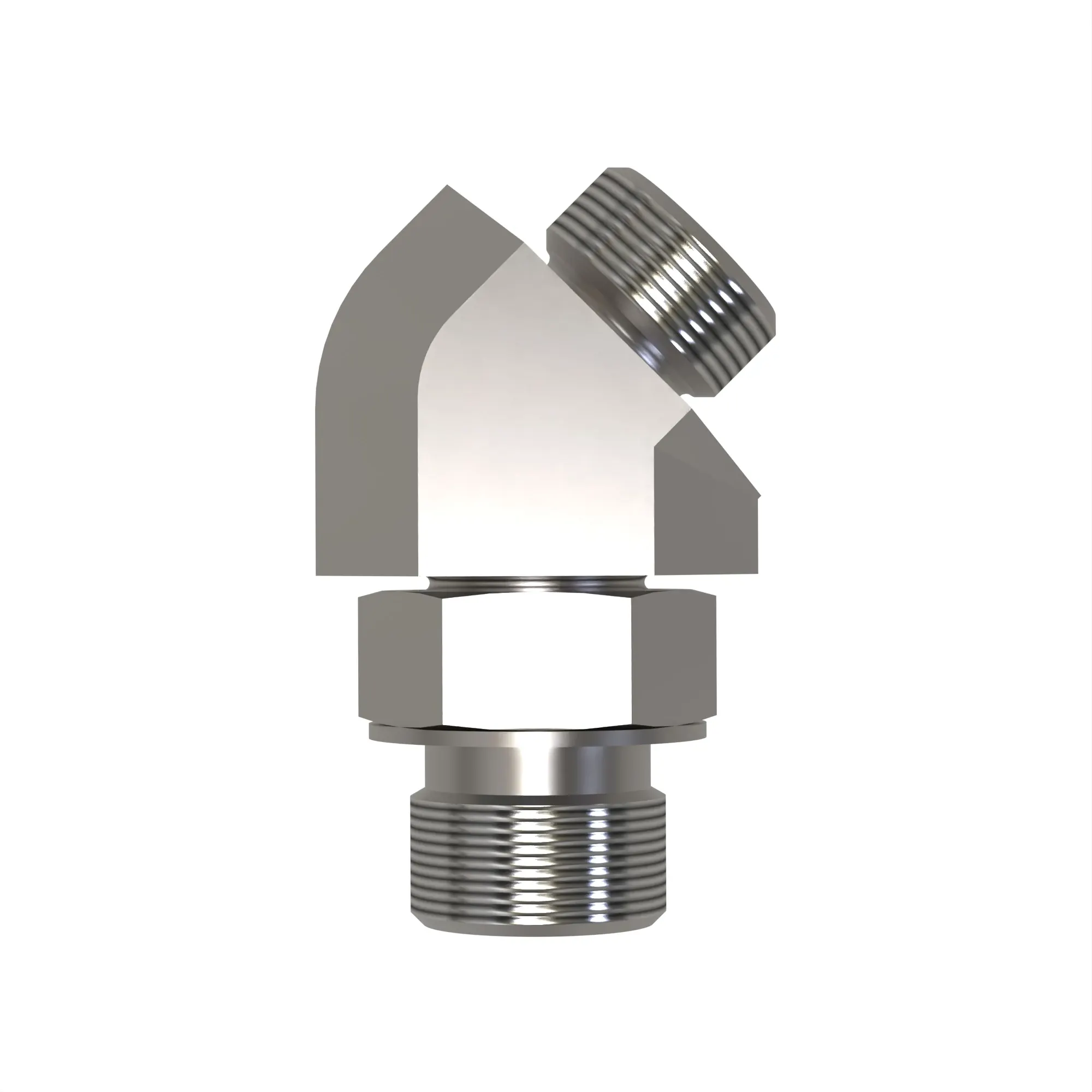 45 DEG STRAIGHT THREAD, O-RING FSF